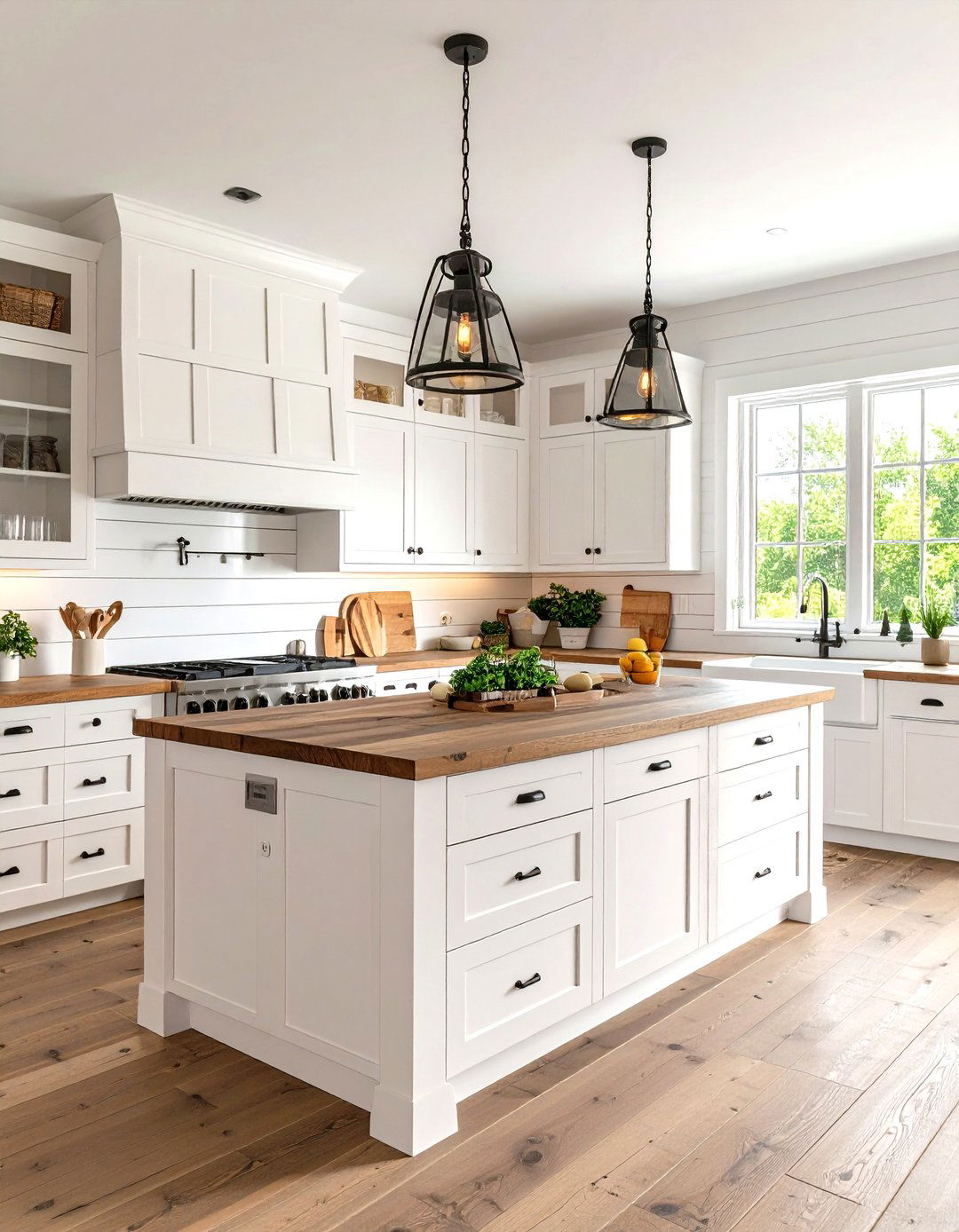 Farmhouse Kitchen Island with Shiplap Siding - 30 rustic farmhouse kitchen island ideas