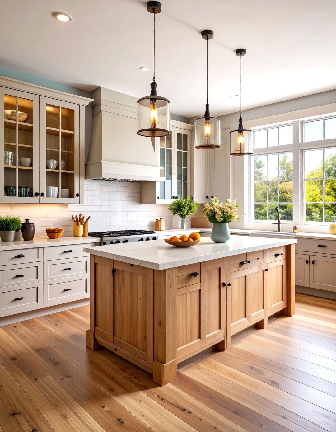 Farmhouse Kitchen with a Butlers Pantry - 30 farmhouse interior design ideas