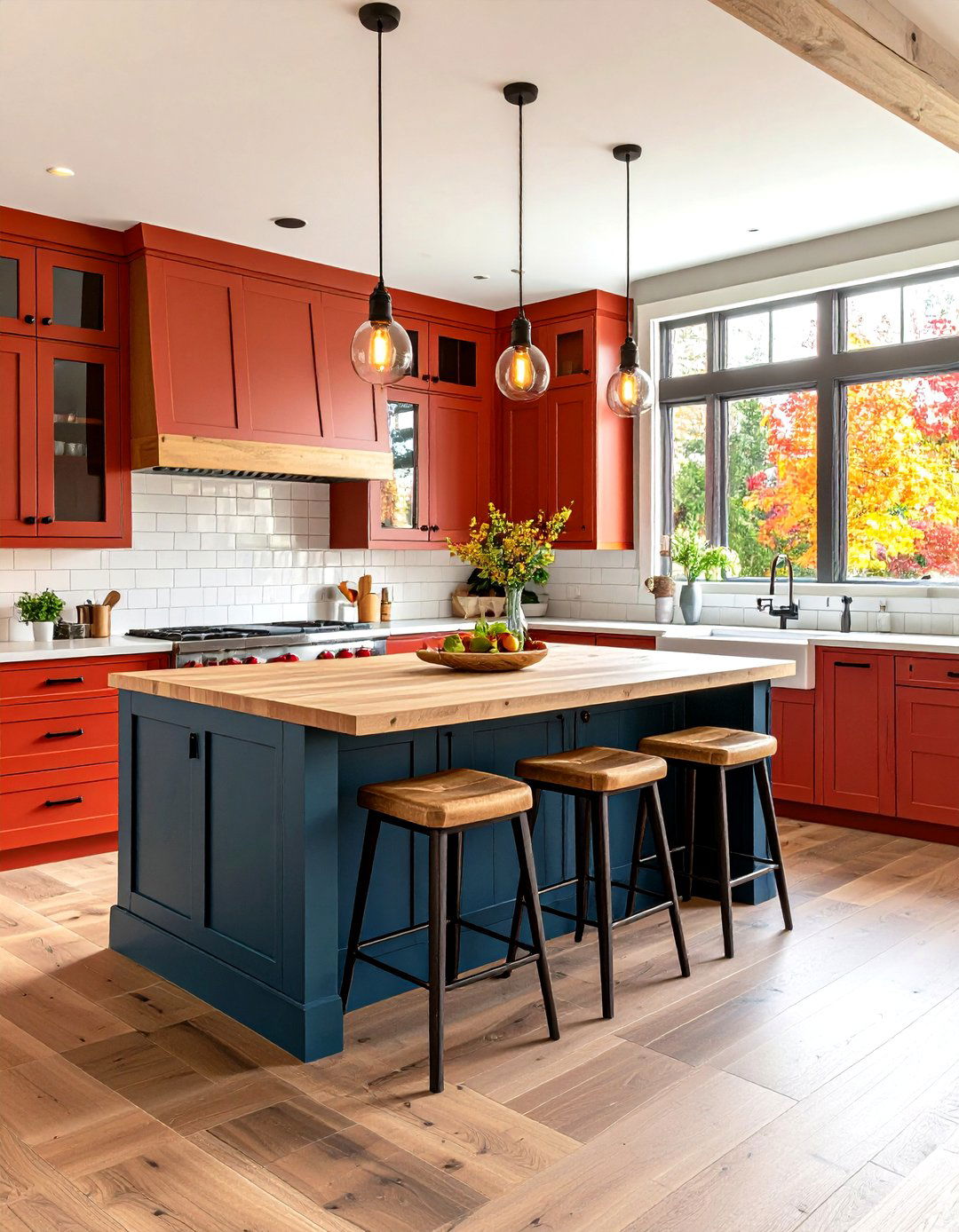 Farmhouse Kitchen with a Large Island - 30 farmhouse interior design ideas
