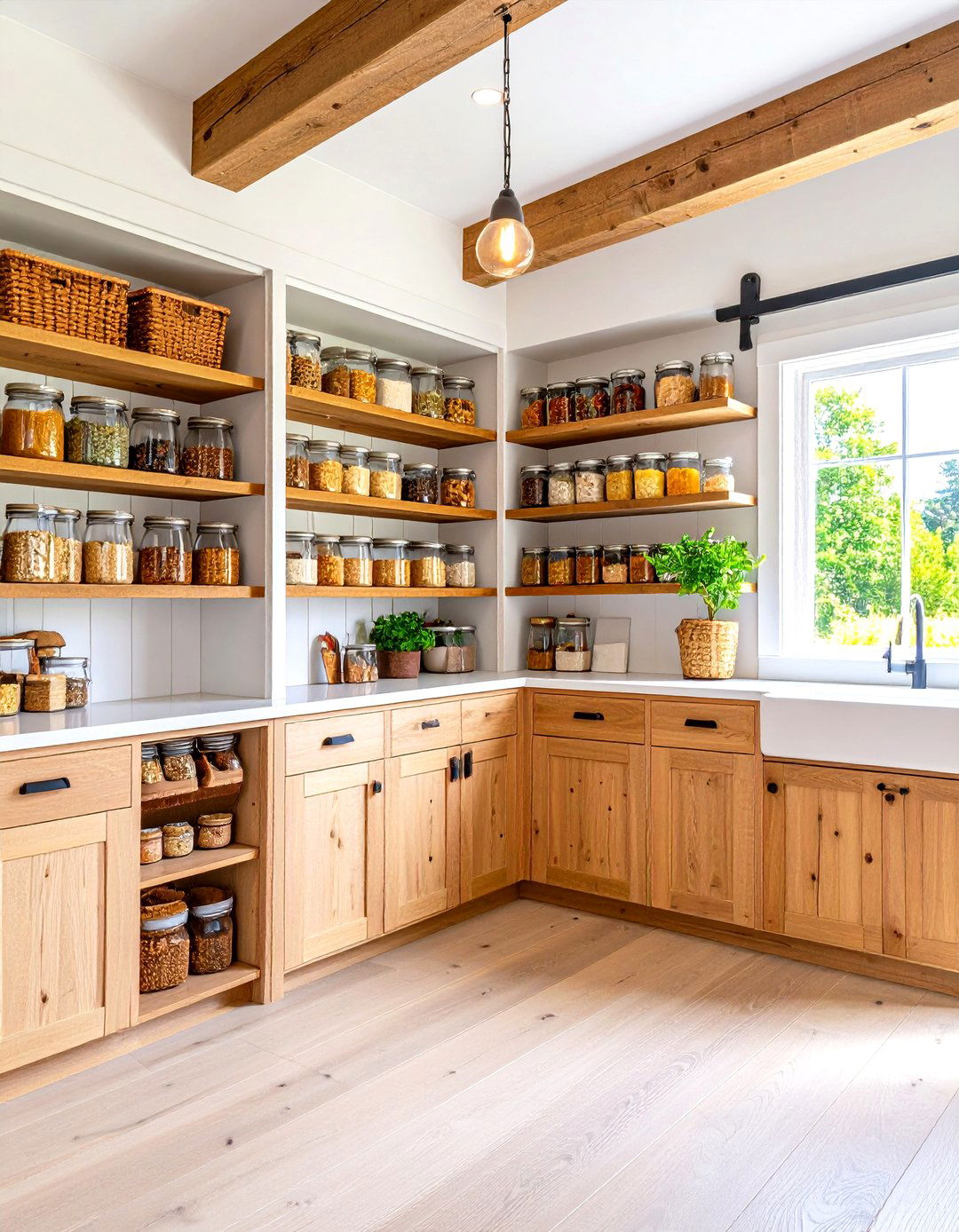 Farmhouse Kitchen with a Walk in Pantry - 30 farmhouse kitchen design ideas