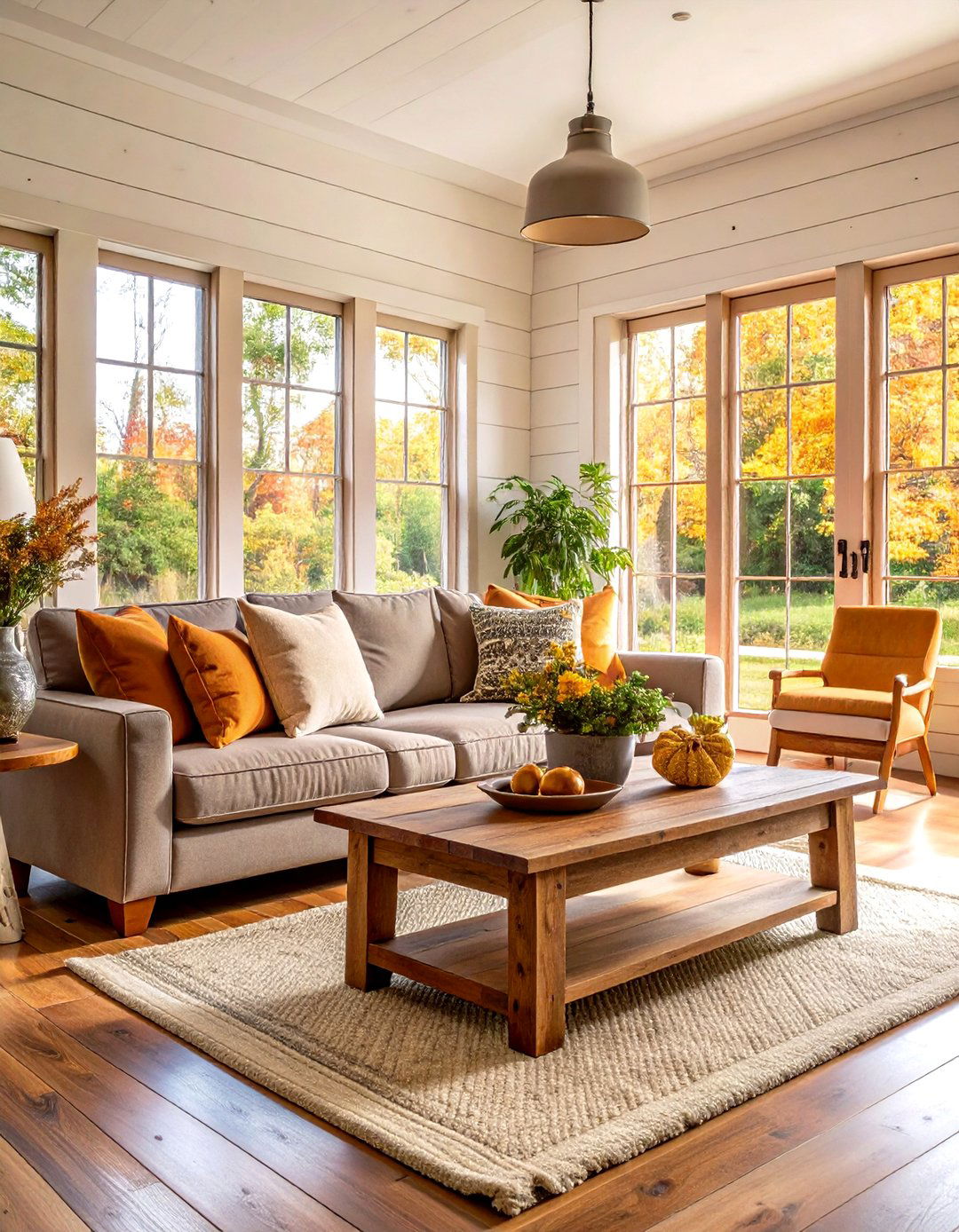 Farmhouse Living Room with Rustic Charm - 30 popular living room ideas