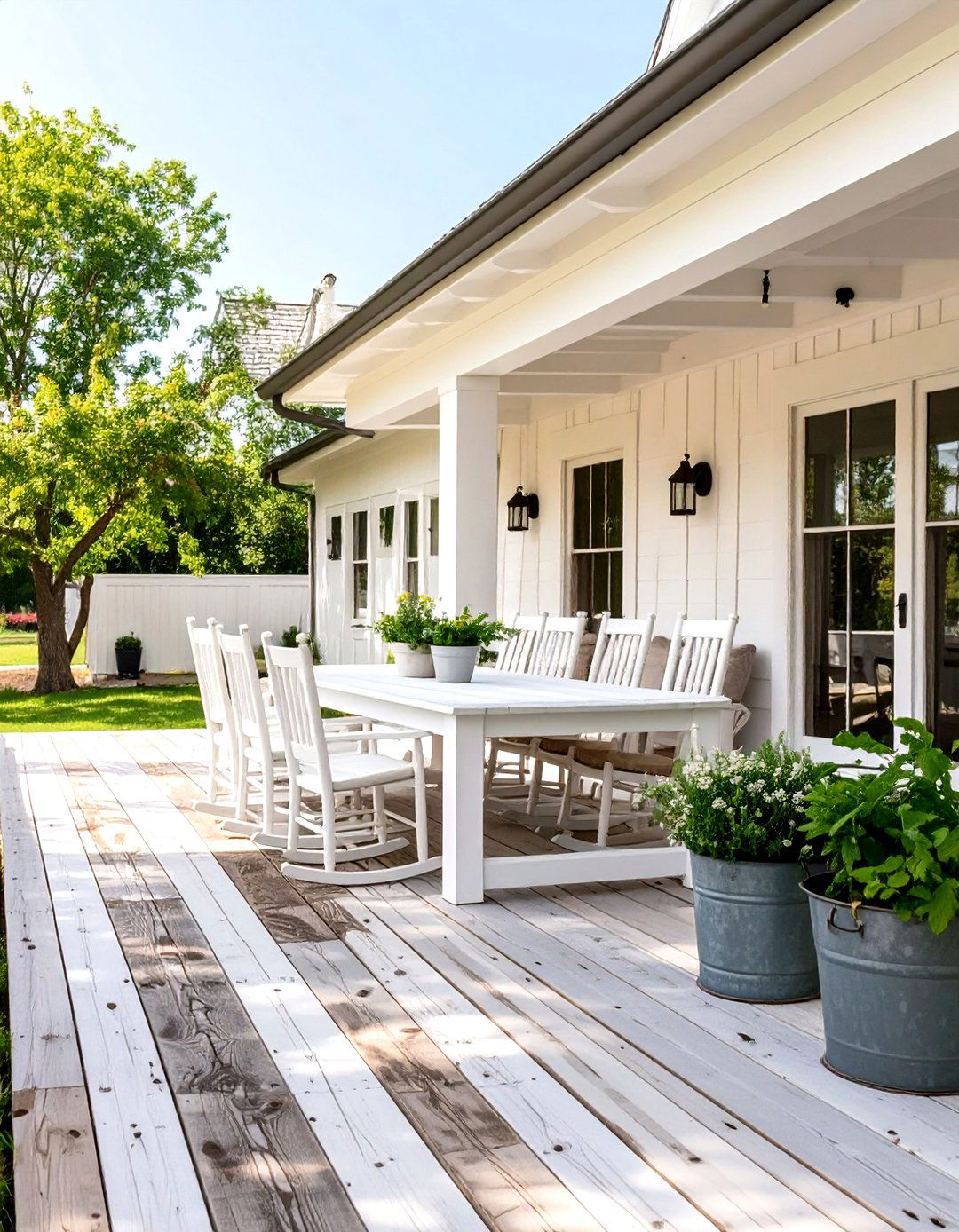 Farmhouse Patio with Reclaimed Wood and Vintage Finds - 30 outdoor patio design pictures ideas