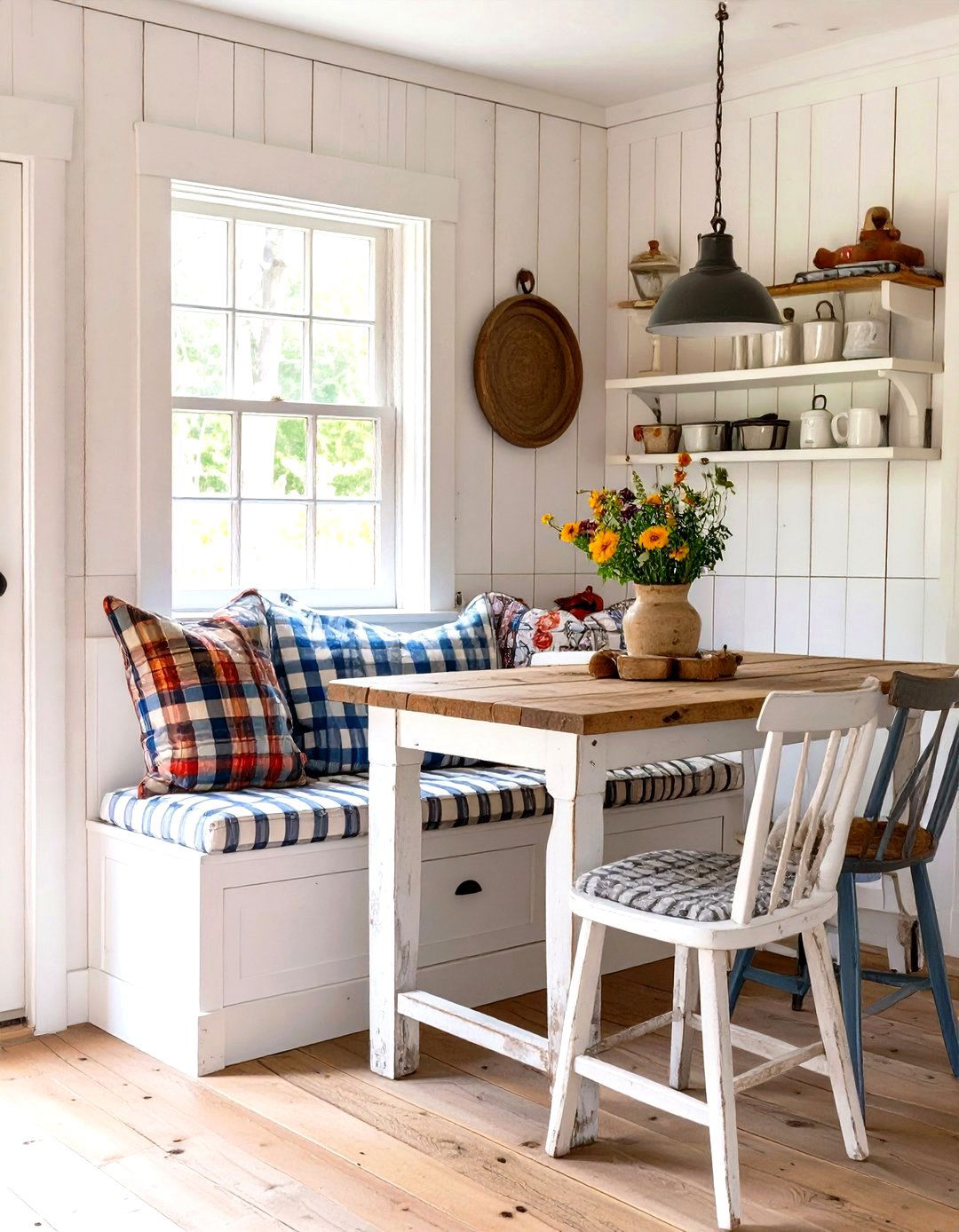 Farmhouse Style Kitchen Nook - 30 small kitchen nook ideas