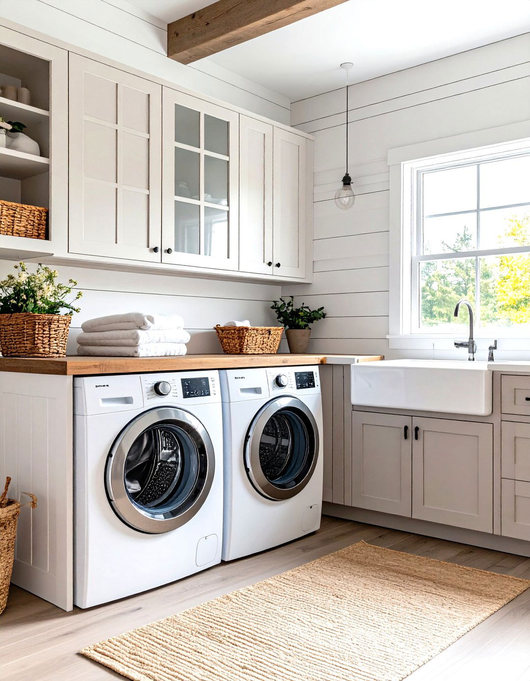 Farmhouse Style Laundry Room - 30 laundry room color ideas