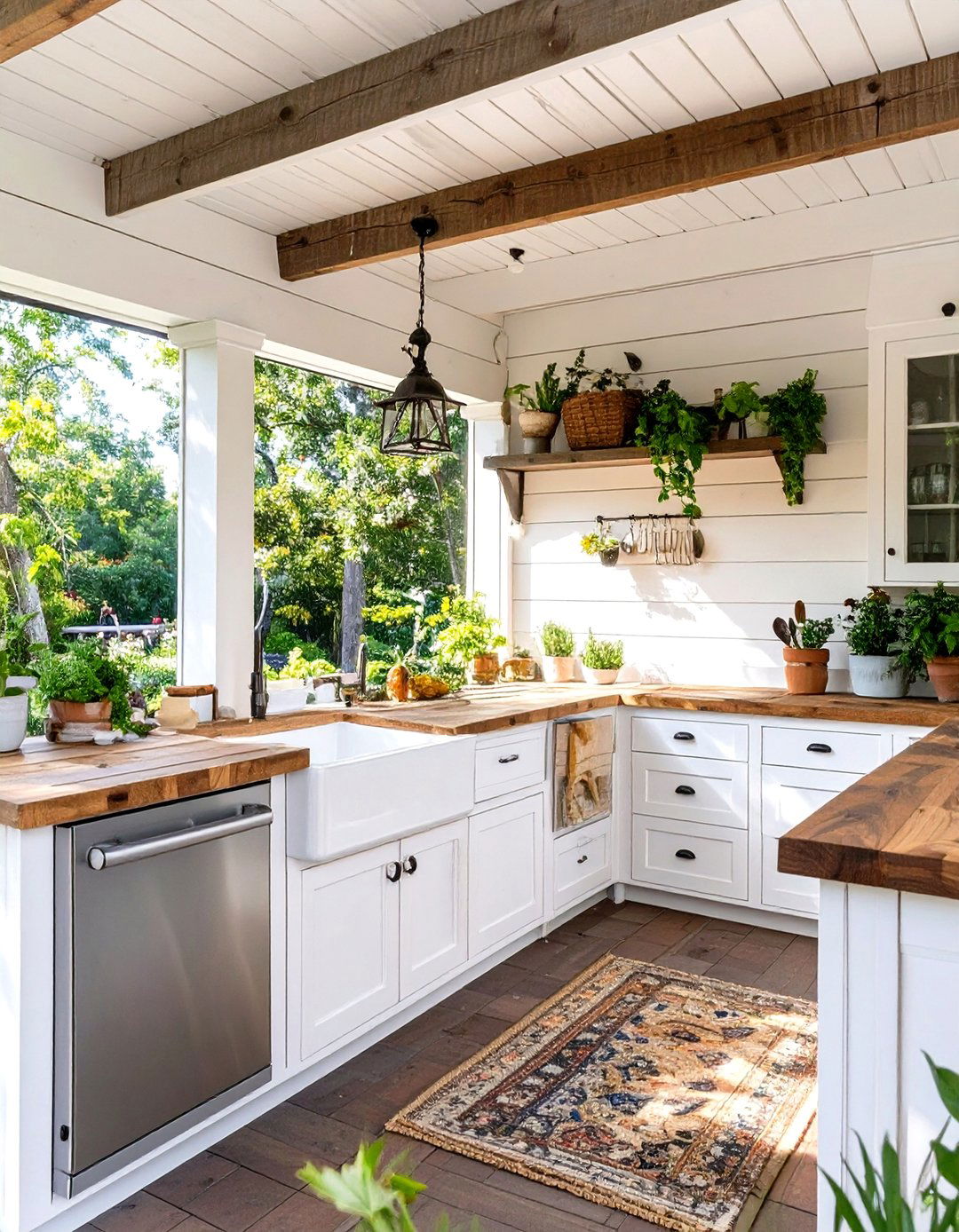 Farmhouse Style Outdoor Kitchen - 30 outdoor kitchens ideas