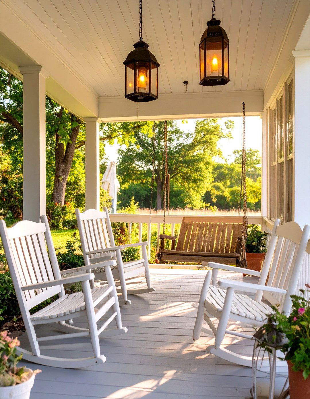Farmhouse Style Screened Porch - 30 screened porch ideas