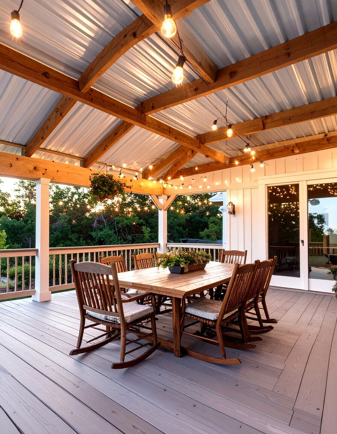 Farmhouse Style Shed Roof - 30 deck roof ideas
