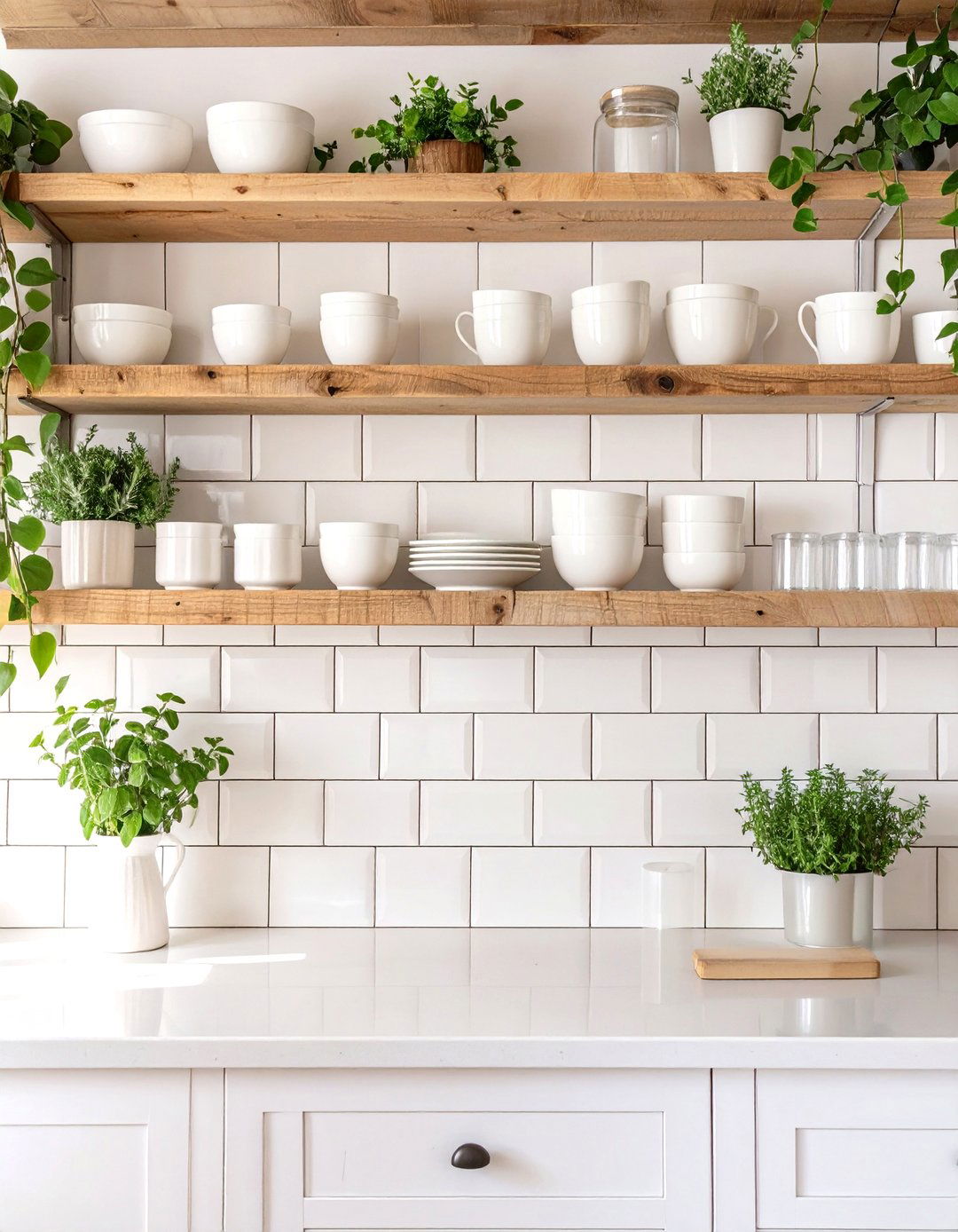 Farmhouse Style Subway Tile Backsplash - 30 subway tile backsplash ideas
