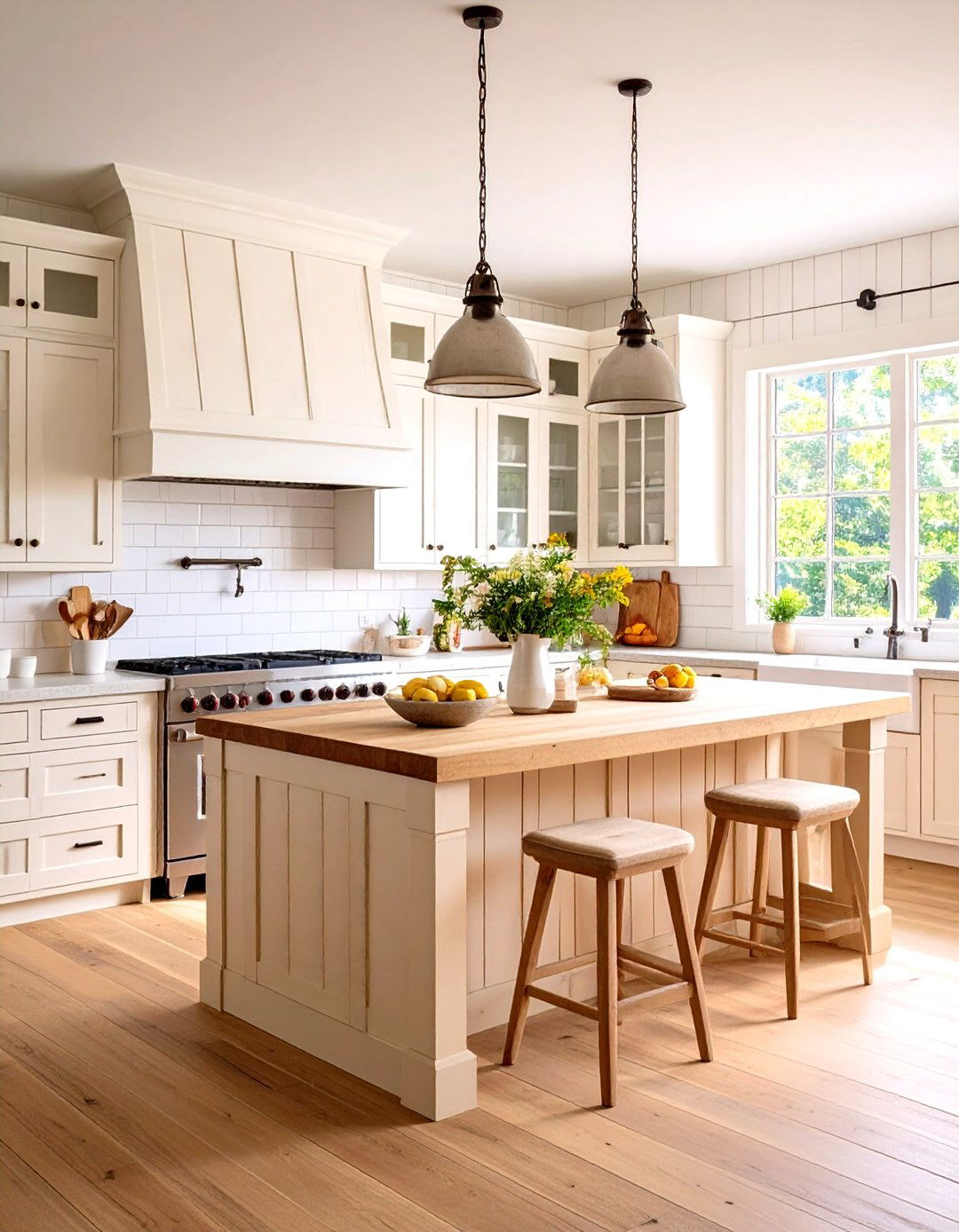 Farmhouse White Kitchen Design - 30 kitchen painting ideas
