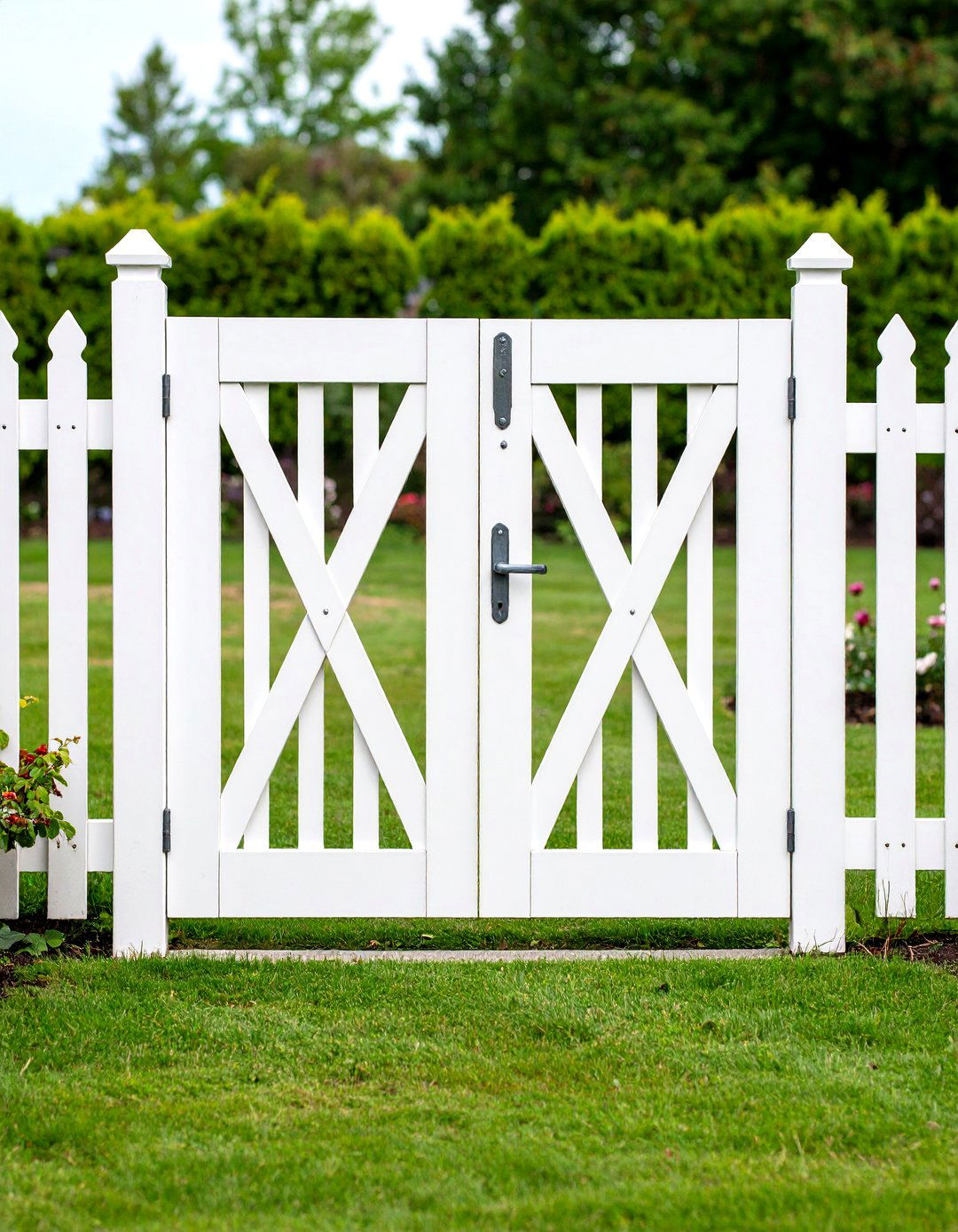 Farmhouse X Brace Garden Gate - 30 garden gate ideas