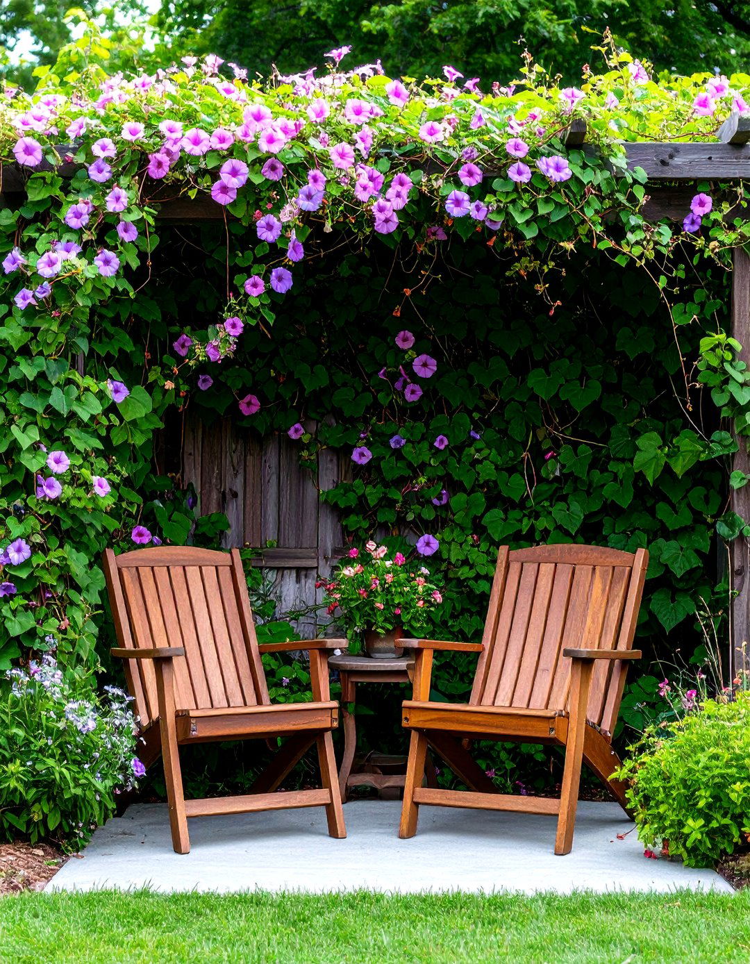 Fast Growing Climbing Vines on a Trellis - 30 patio shade ideas on a budget