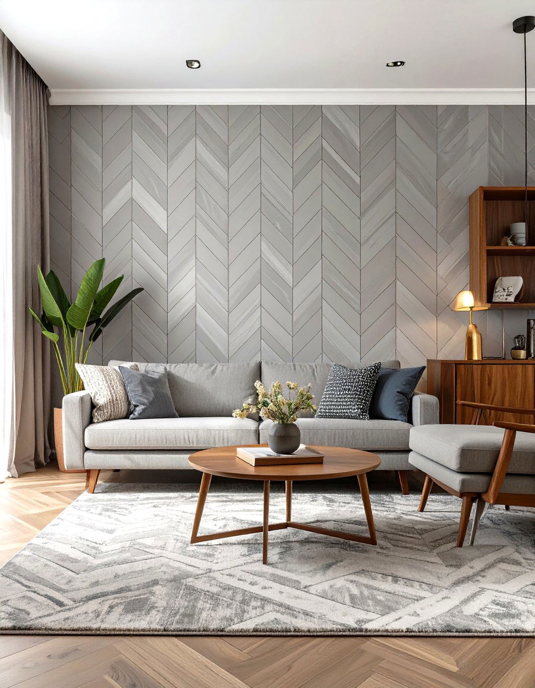 Faux Brick Wall Living Room Wallpaper - 30 classy wallpaper designs for living room