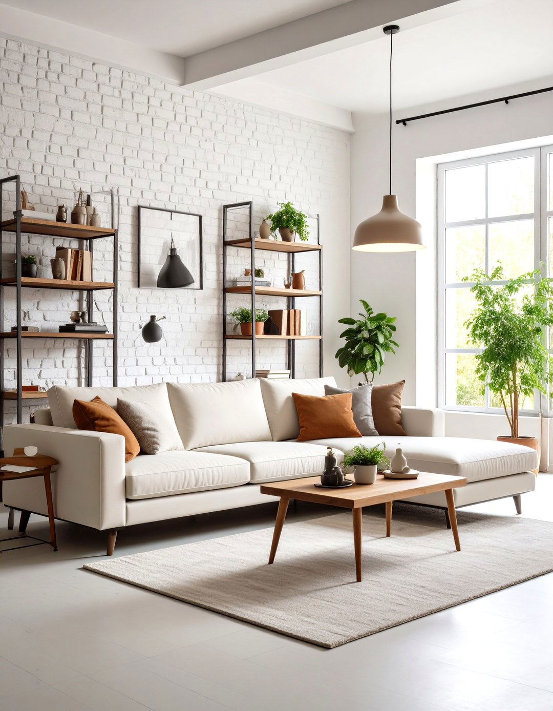 Faux Brick Wall Living Room - 30 living room wallpaper ideas
