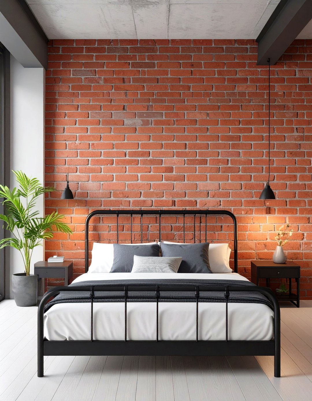 Faux Brick Wallpaper - 30 wallpaper ideas for bedroom