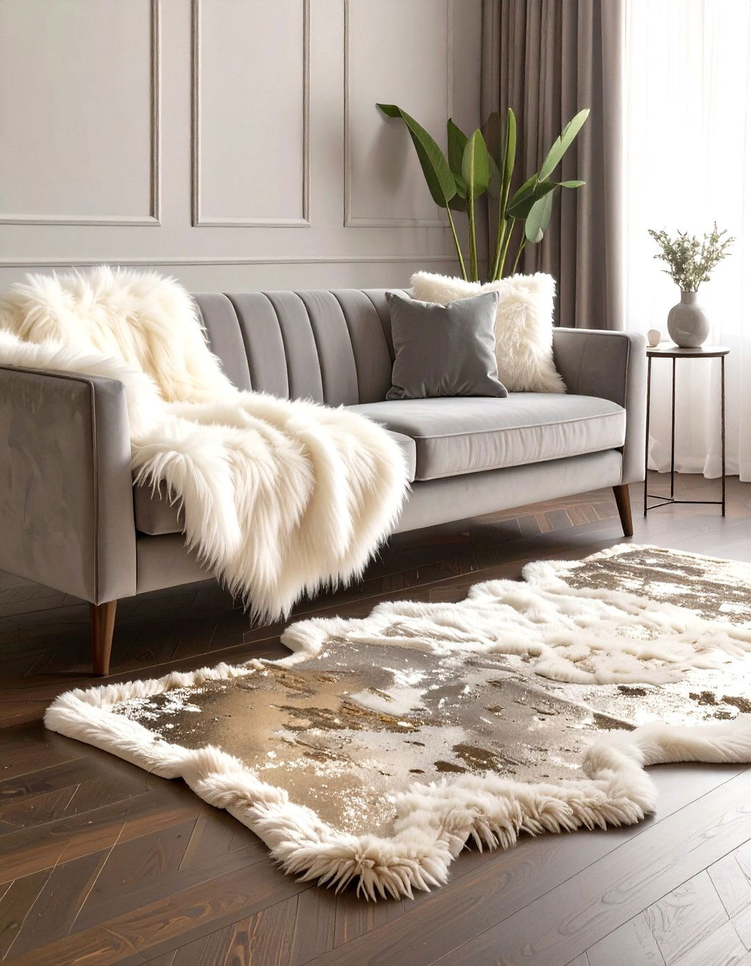 Faux Fur and Hide Accents - 30 glam interior design ideas