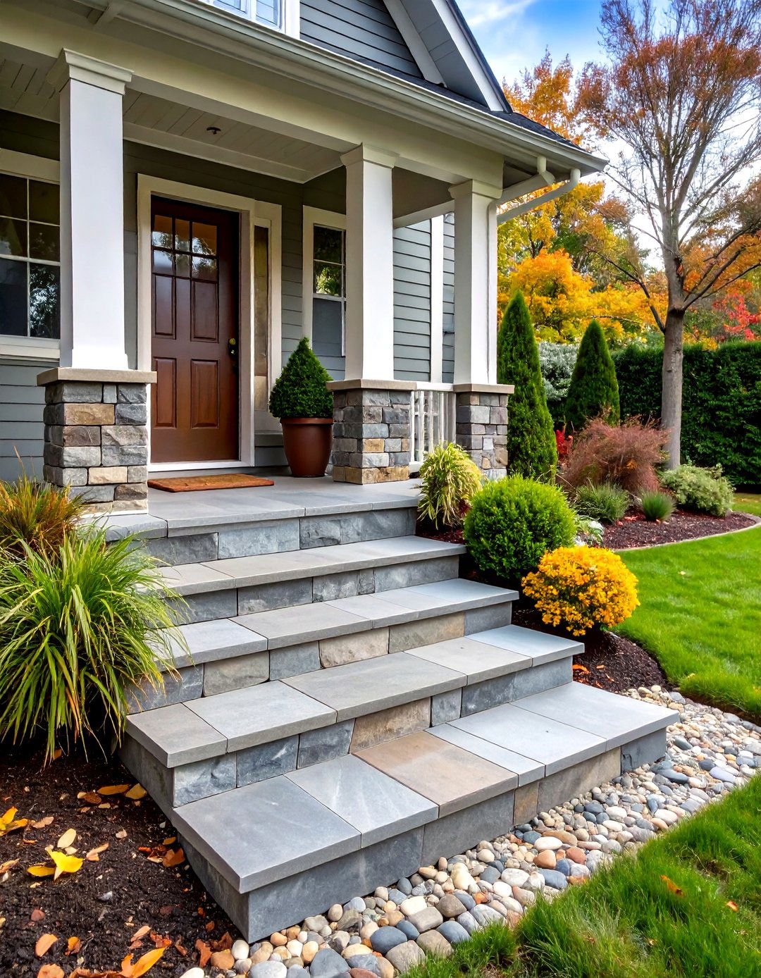 Faux Stone Panel Porch Skirting - 30 porch skirting ideas