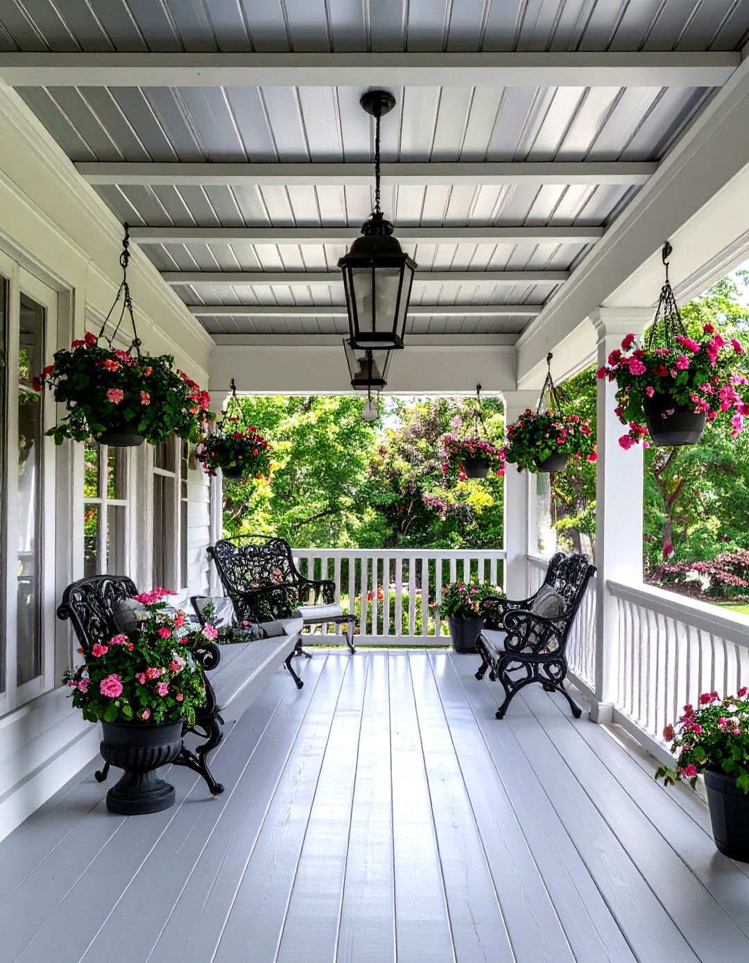 Faux Tin Tile Porch Ceiling - 30 inexpensive porch ceiling ideas