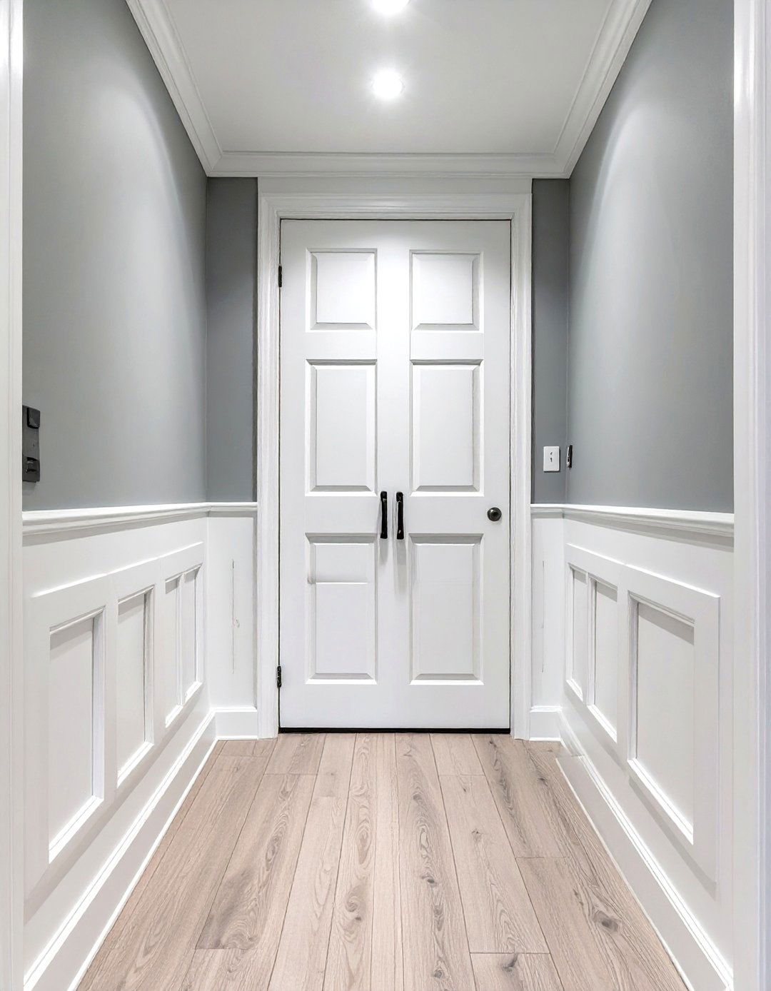 Faux Wainscoting Effect - 30 diy closet door ideas