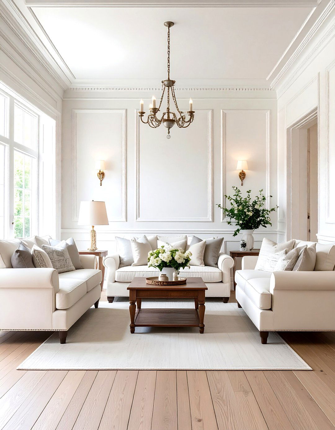 Faux Wainscoting with Paint and Molding - 30 living room wainscoting ideas
