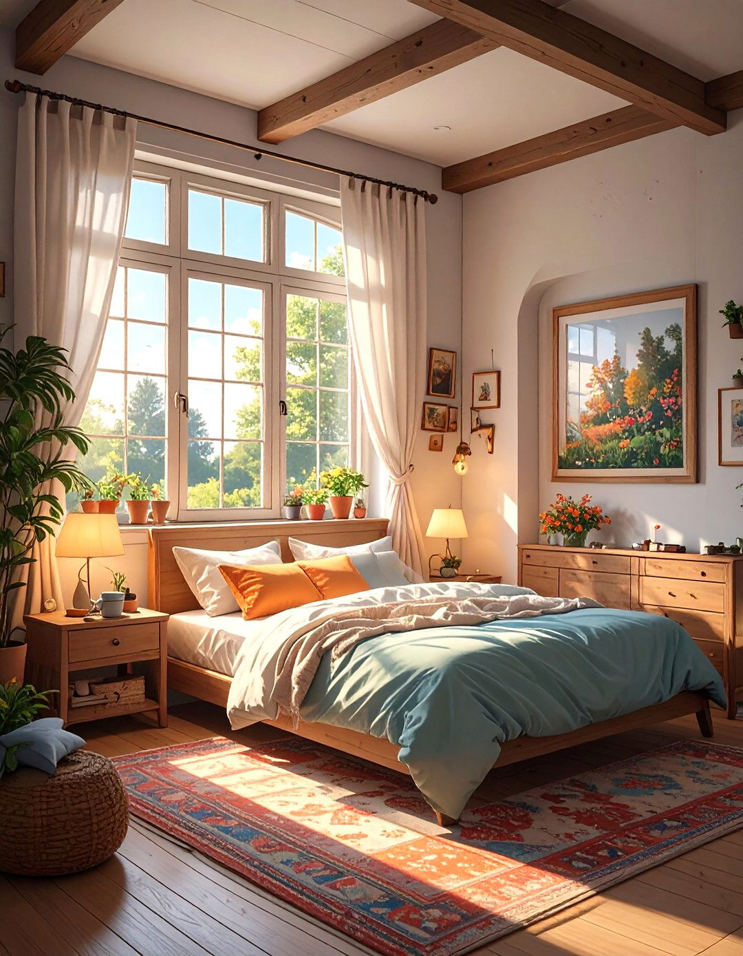 Faux Window Light Bedroom - 30 basement bedroom ideas on a budget