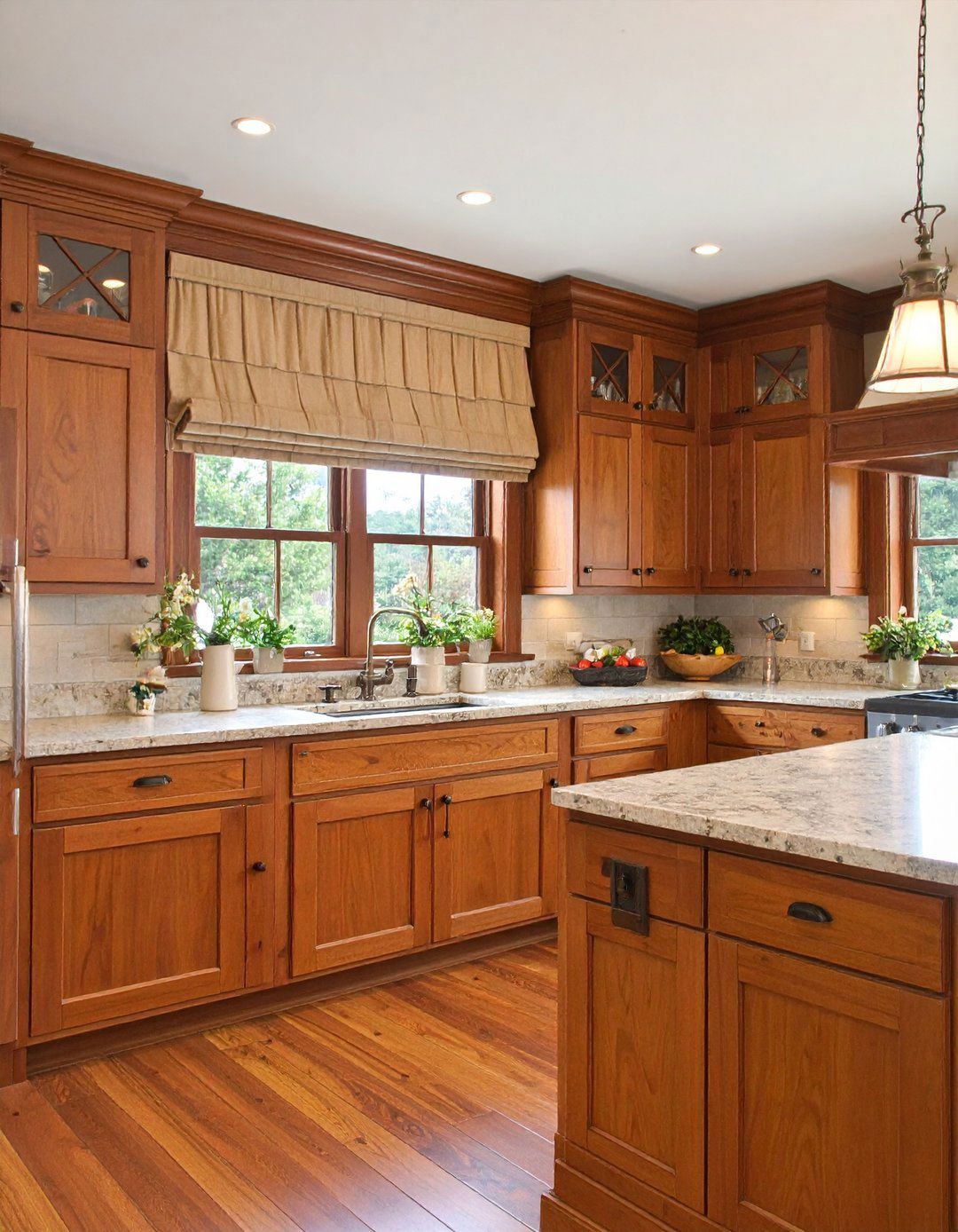 Faux Wood Cornice Kitchen Valance - 30 kitchen valance ideas