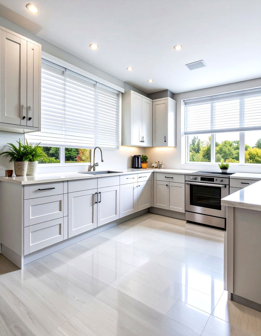 Faux Wood Kitchen Blinds - 30 kitchen window treatment ideas