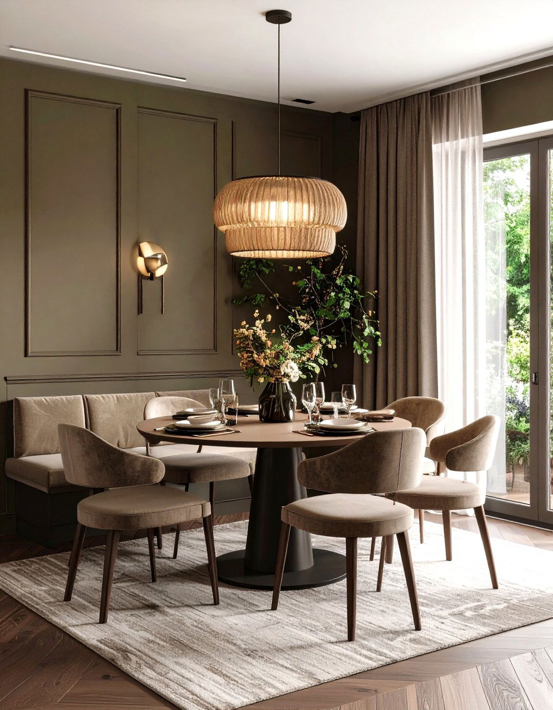 Fawn Brindle A Warm and Organic Dining Nook - 30 2025 paint color trends sherwin williams