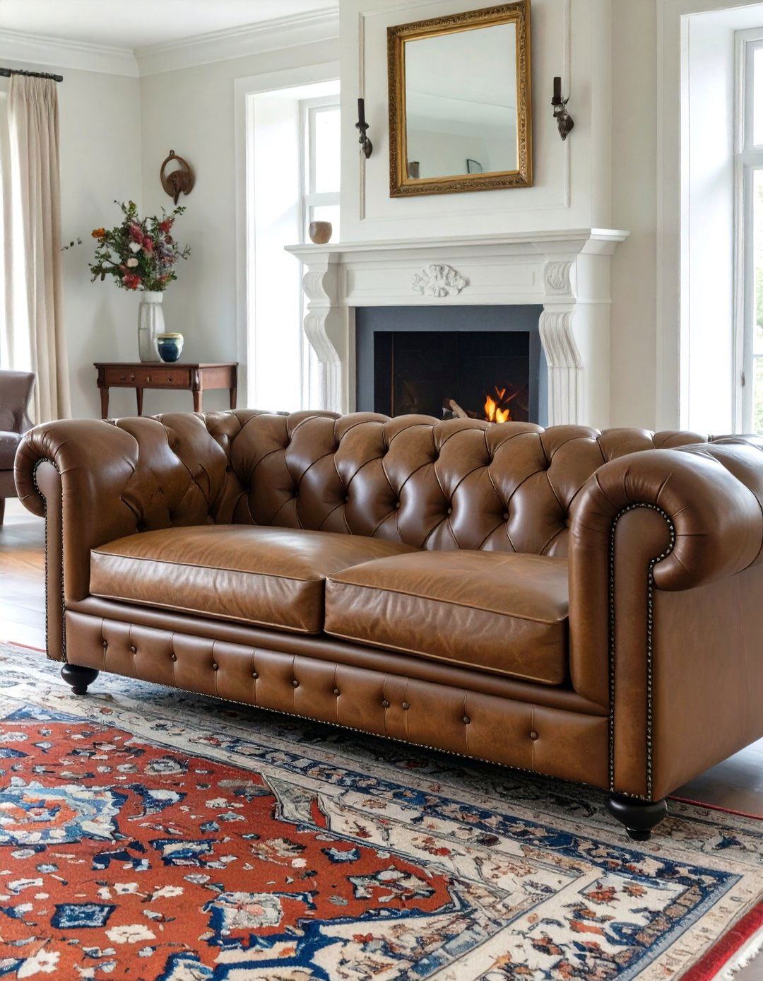 Featuring a Chesterfield Sofa - 30 vintage interior design ideas