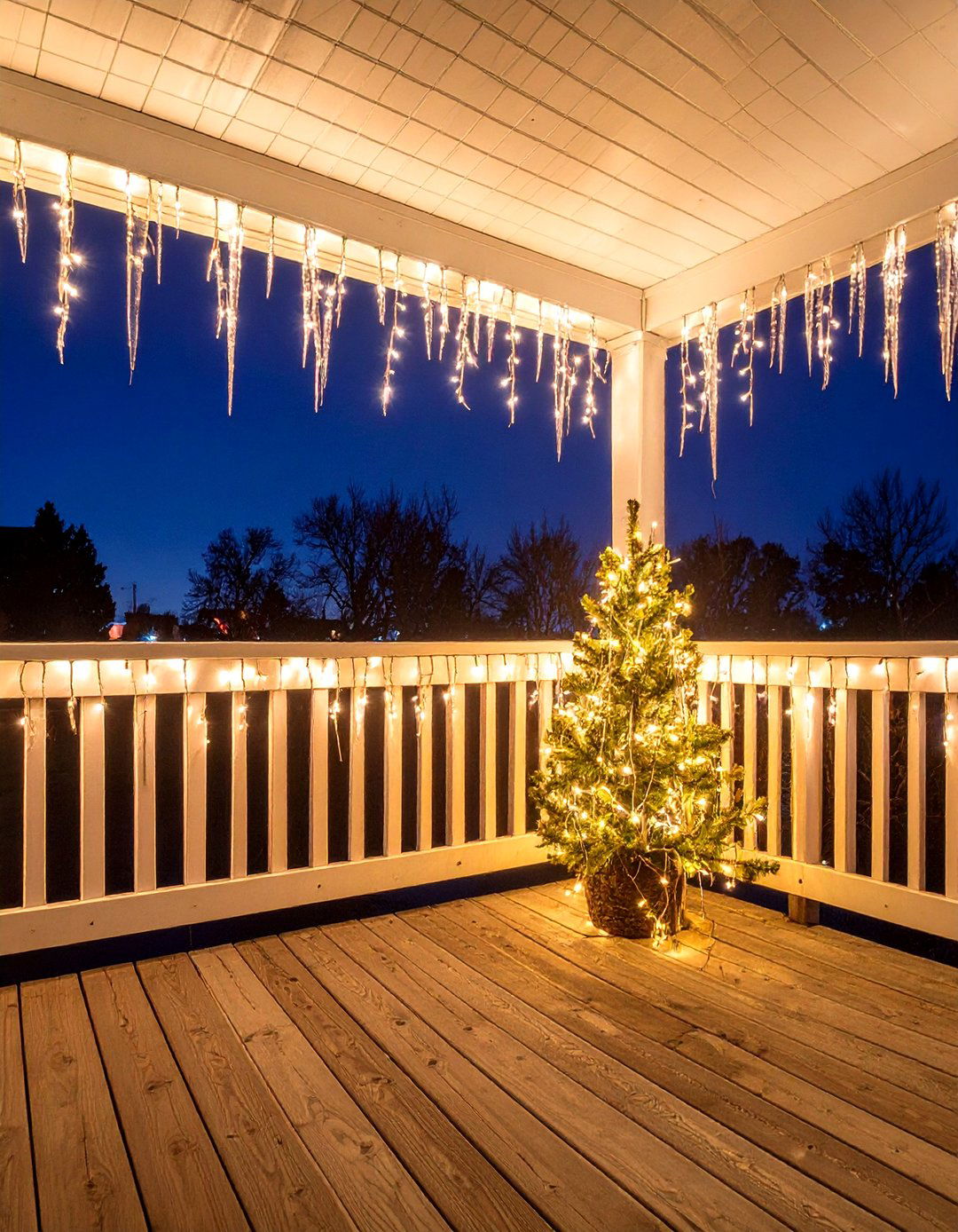Festive Holiday Deck Lighting - 30 deck lights ideas