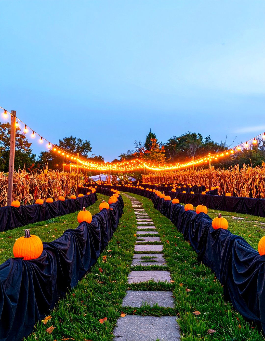 Field of Screams Scare Maze - 30 halloween decorations outdoor ideas