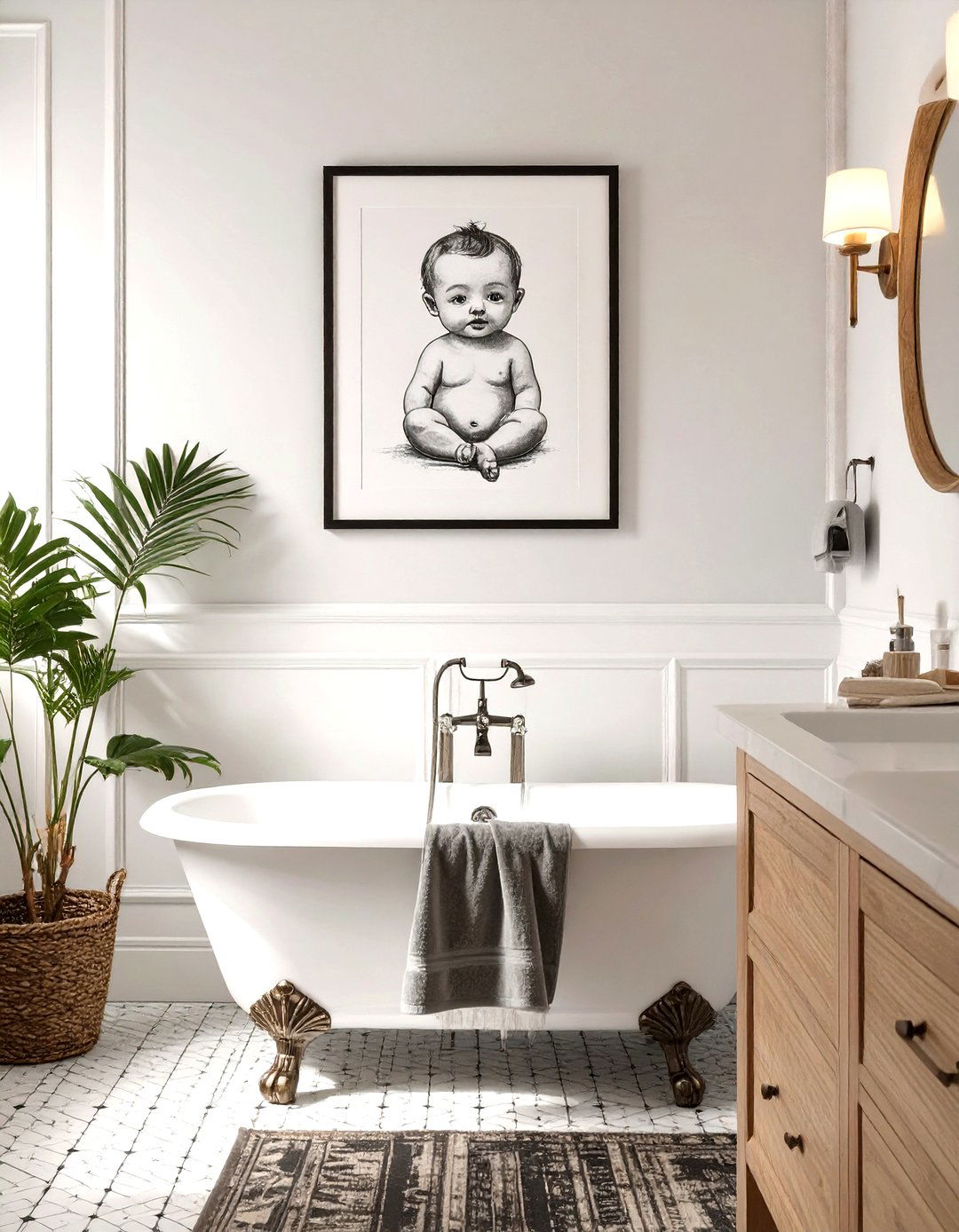 Figurative Nude Study Bathroom Art - 30 bathroom art ideas