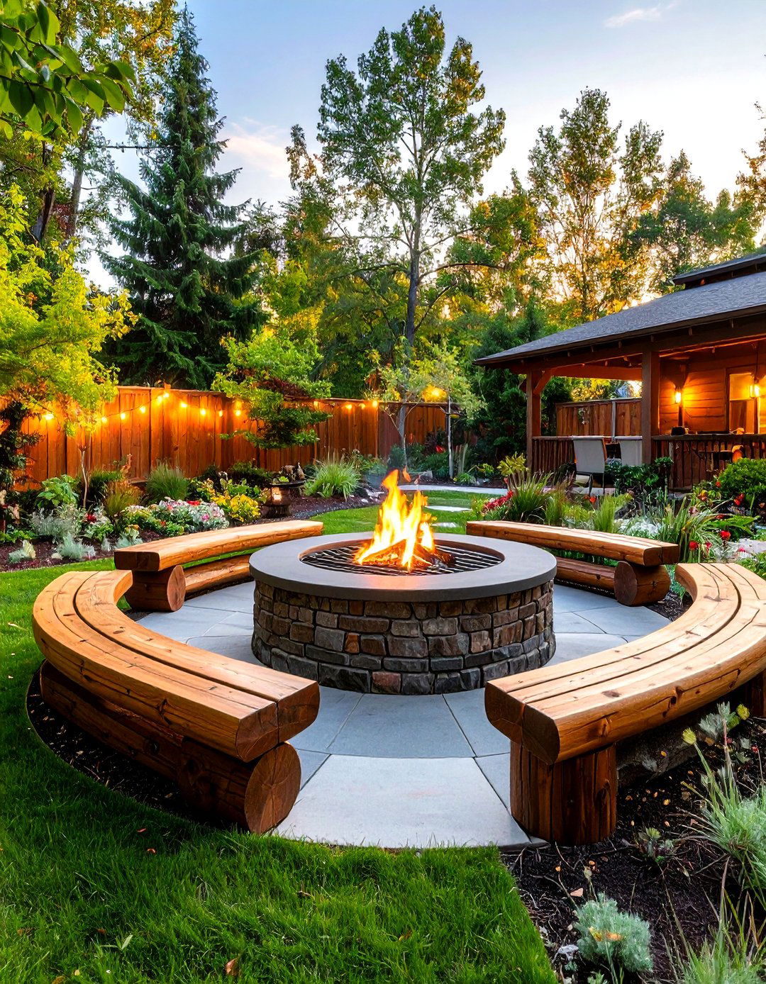 Fire Pit Cooking Circle - 30 backyard bbq ideas