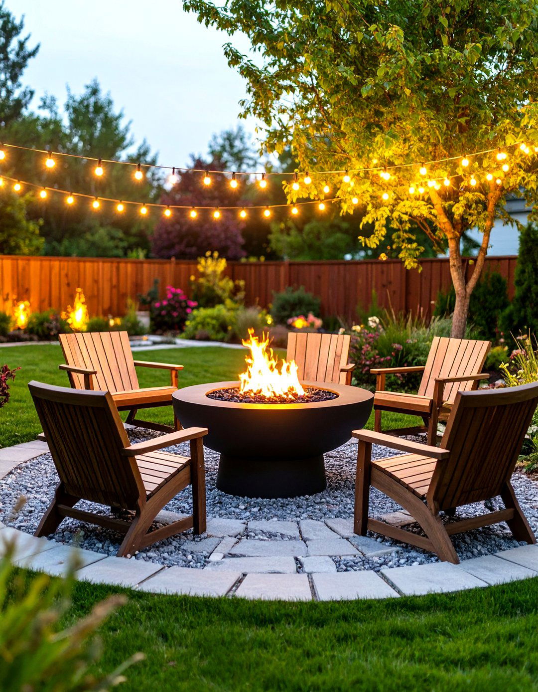 Fire Pit Gathering Garden - 30 garden decoration ideas