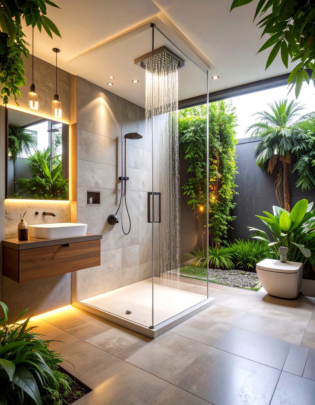 Firefly Create a high quality image with extra brightness of a bathroom with a single gla - 30 50 small bathroom ideas with shower and toilet