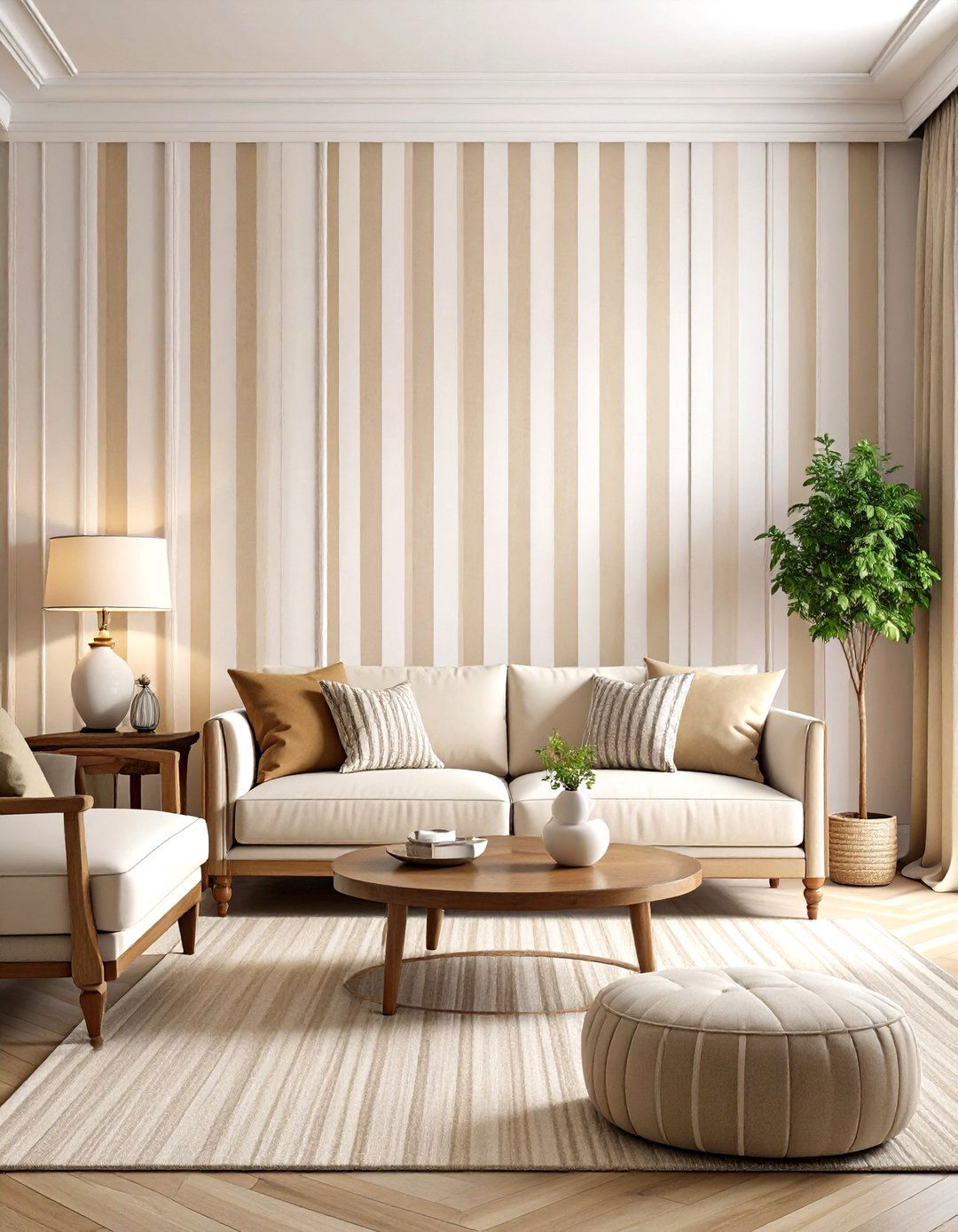 Firefly Create a high quality image with extra brightness of a classic living room featur - 30 paint ideas for living room