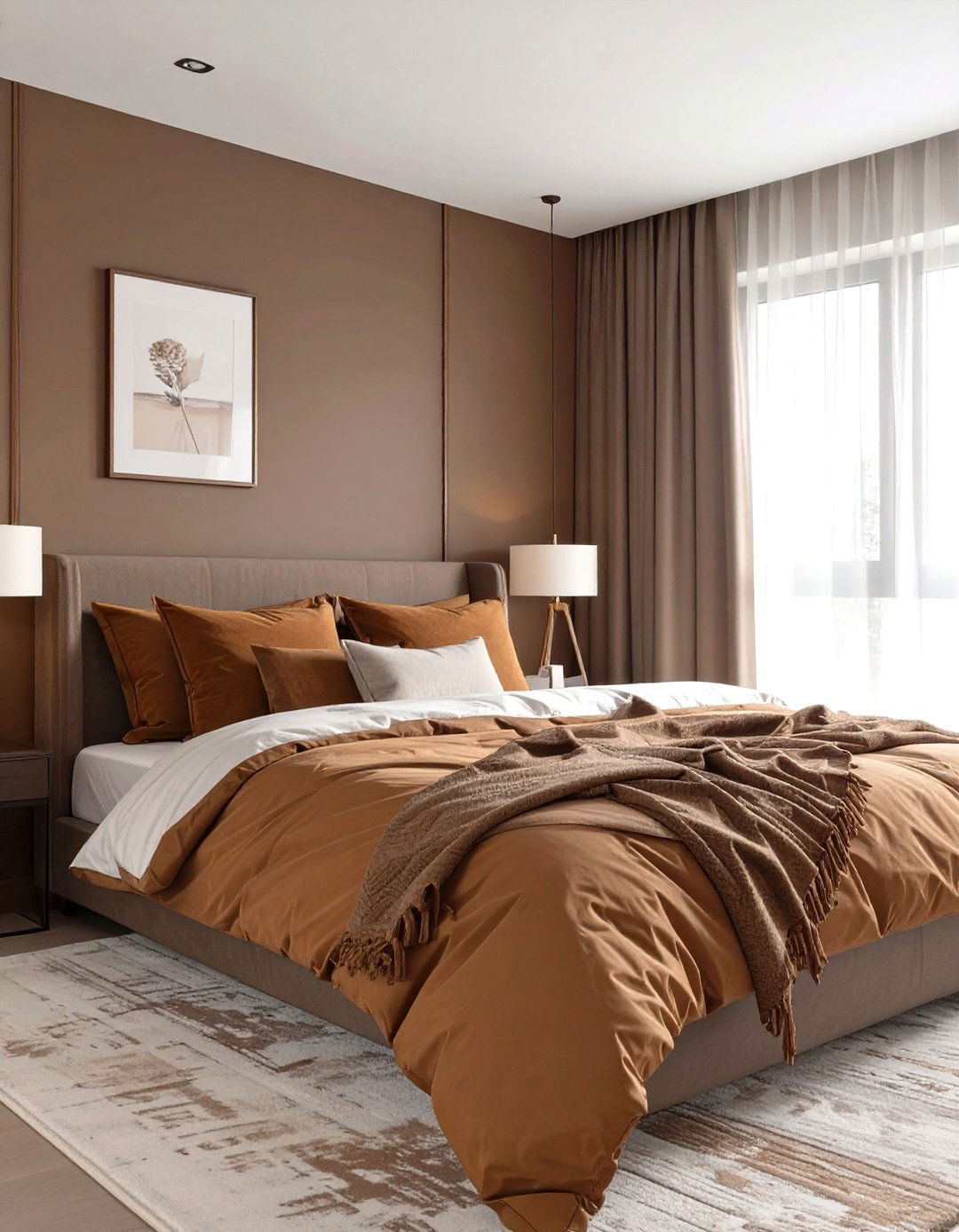 Firefly Create a high quality image with extra brightness of a cozy bedroom designed with - 30 top trends in interior design