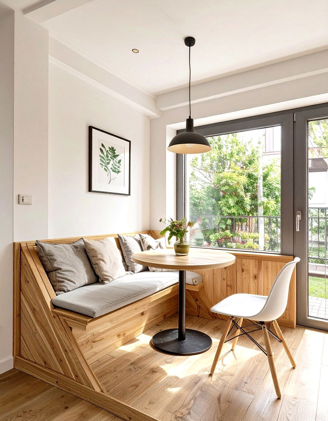 Firefly Create a high quality image with extra brightness of a cozy dining nook built int - 30 small dining room decorating ideas