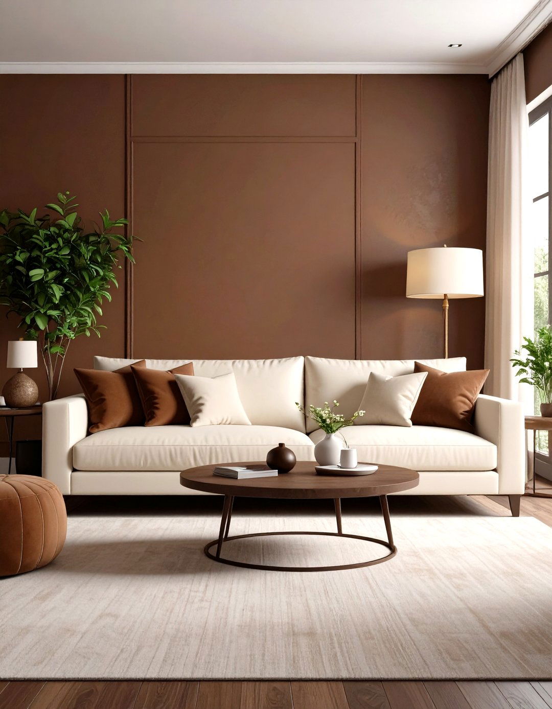 Firefly Create a high quality image with extra brightness of a cozy living room with rich - 30 paint ideas for living room