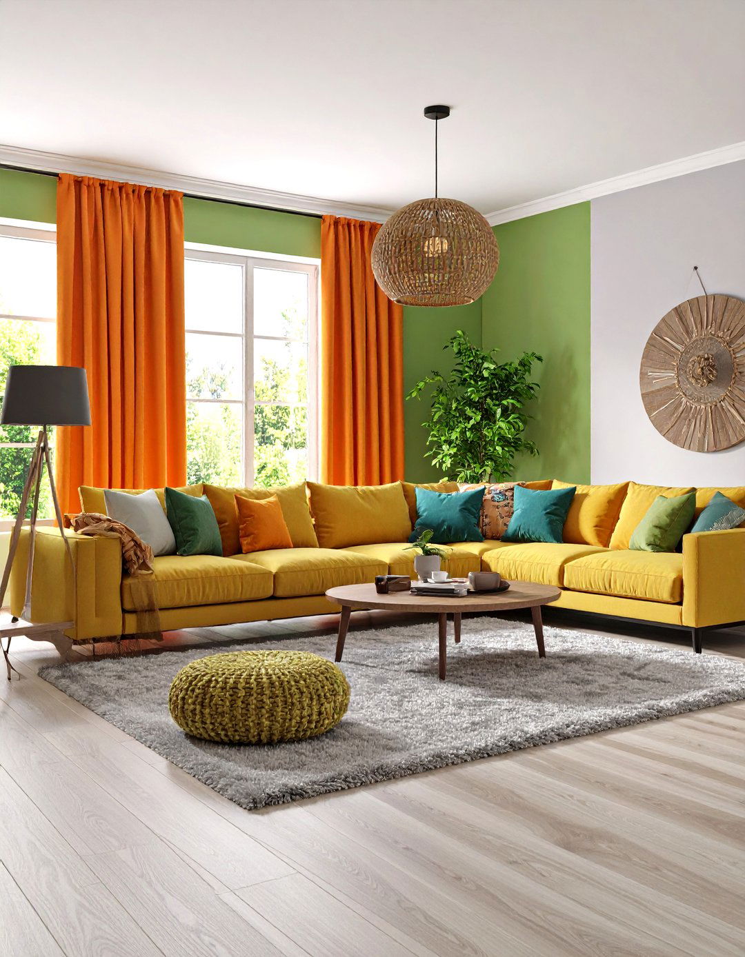 Firefly Create a high quality image with extra brightness of a cozy living room with warm - 30 paint ideas for living room