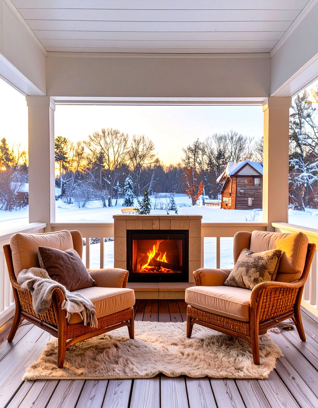 Firefly Create a high quality image with extra brightness of a cozy sun porch with a mode - 30 sun porch ideas