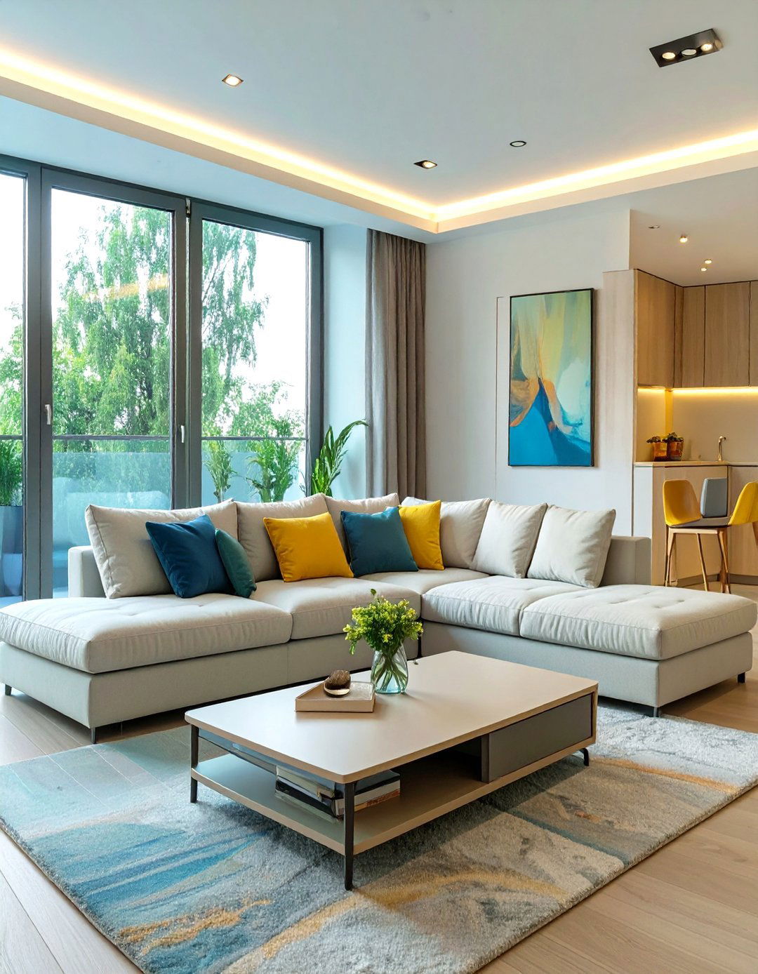 Firefly Create a high quality image with extra brightness of a day to night convertible l - 30 modern small living room ideas