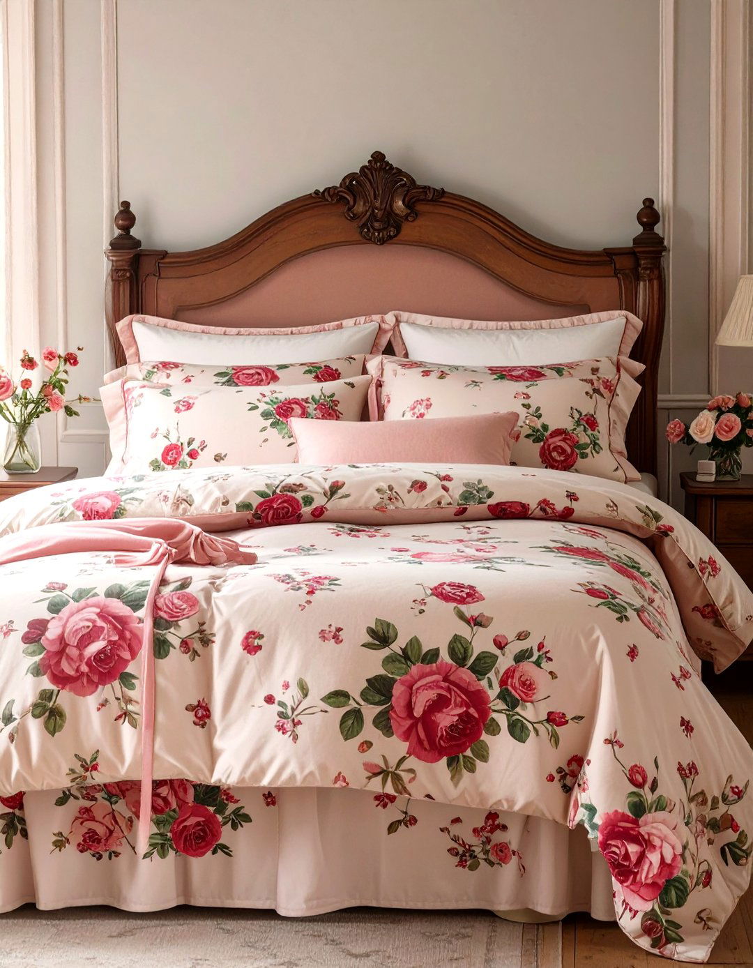Firefly Create a high quality image with extra brightness of a headboard with a slipcover - 30 shabby chic bedroom ideas
