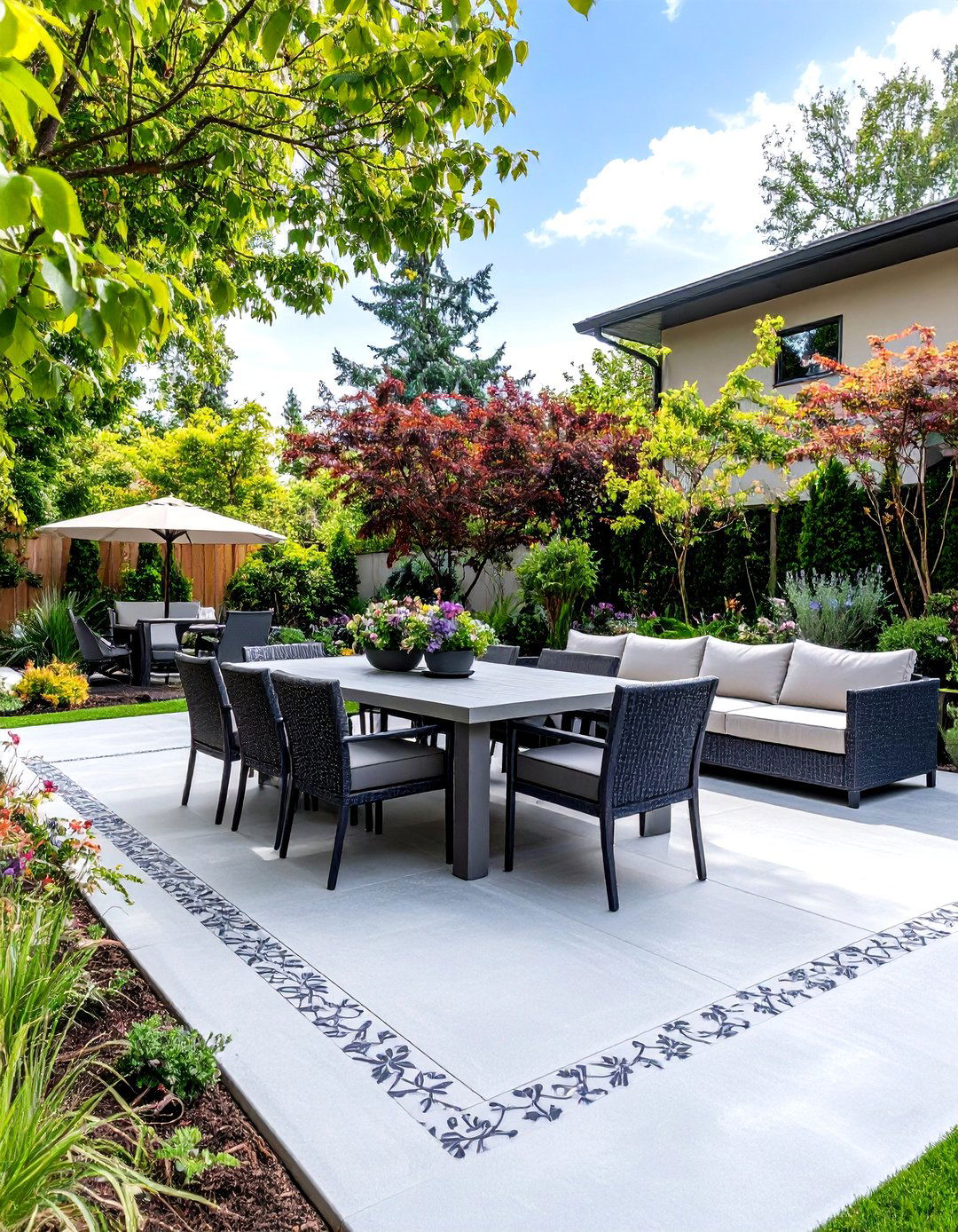 30 Modern Poured Concrete Patio Ideas to Explore