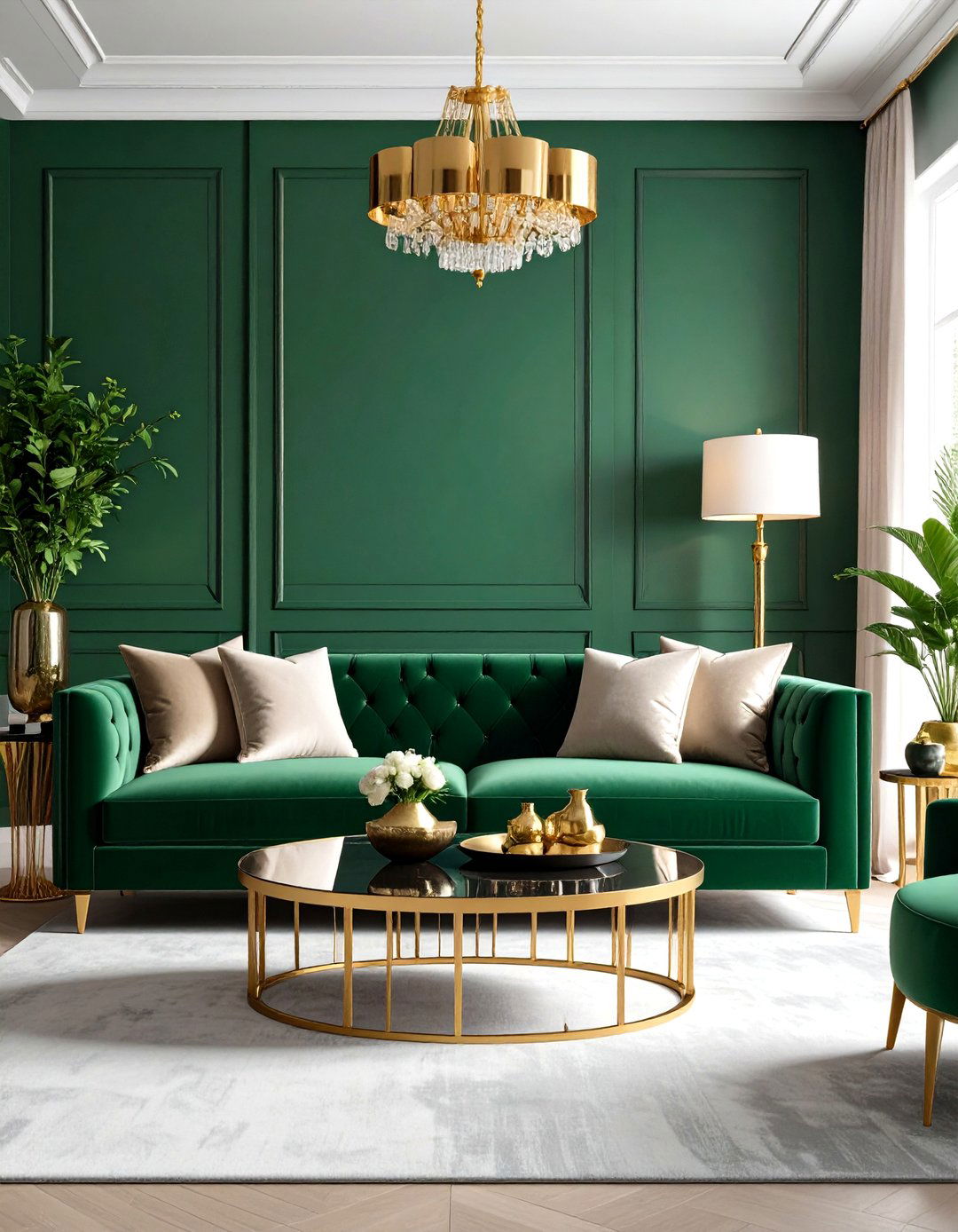 Firefly Create a high quality image with extra brightness of a luxurious living room with - 30 paint ideas for living room