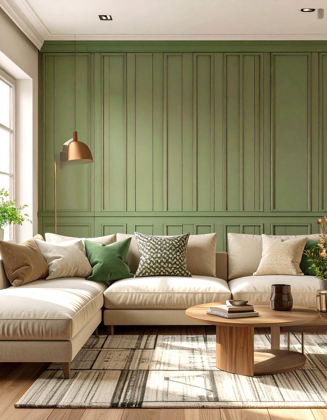 Firefly Create a high quality image with extra brightness of a mixed width vertical wood - 30 wood trim accent wall ideas