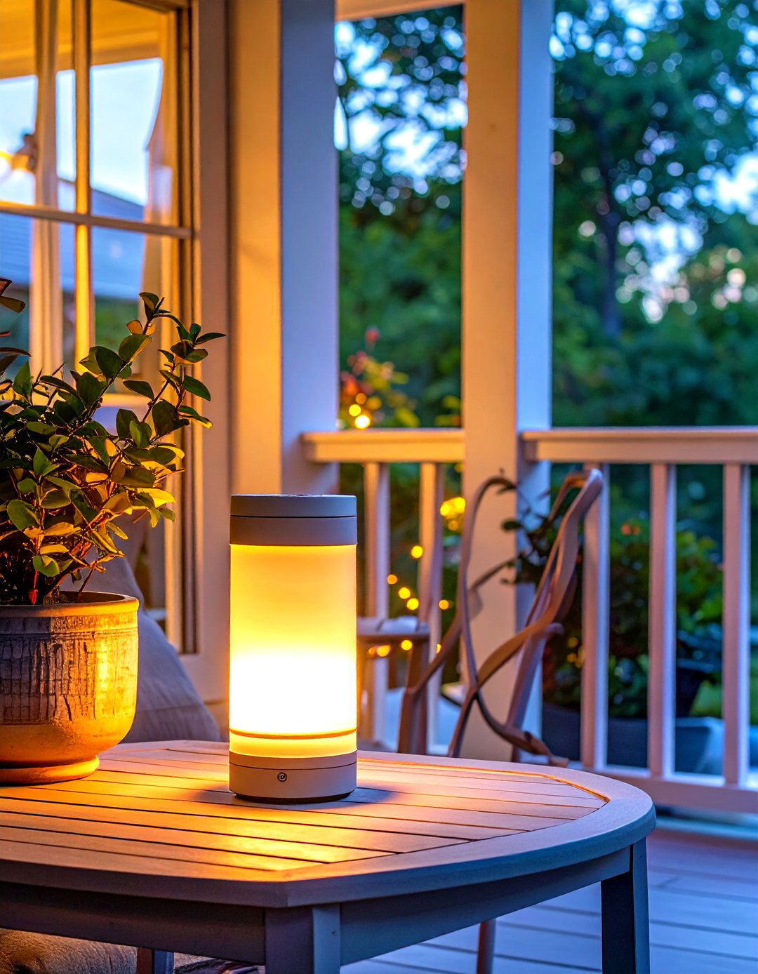 Firefly Create a high quality image with extra brightness of a modern portable rechargea - 30 small screened in porch ideas