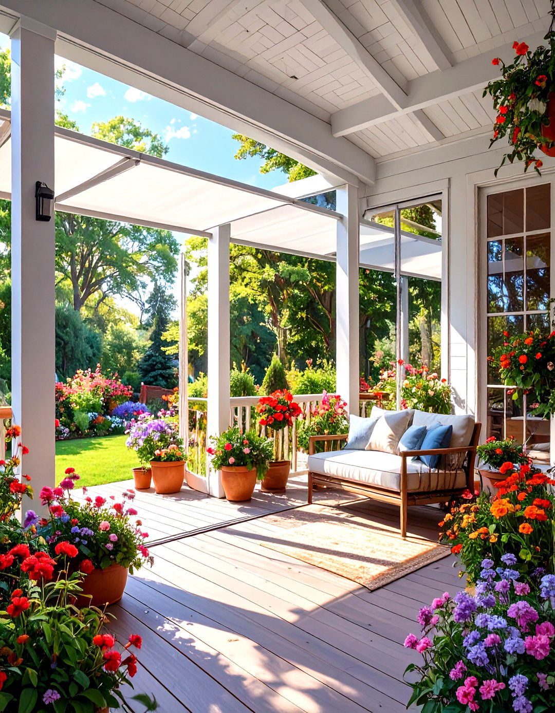 Firefly Create a high quality image with extra brightness of a motorized screen that is h - 30 small screened in porch ideas