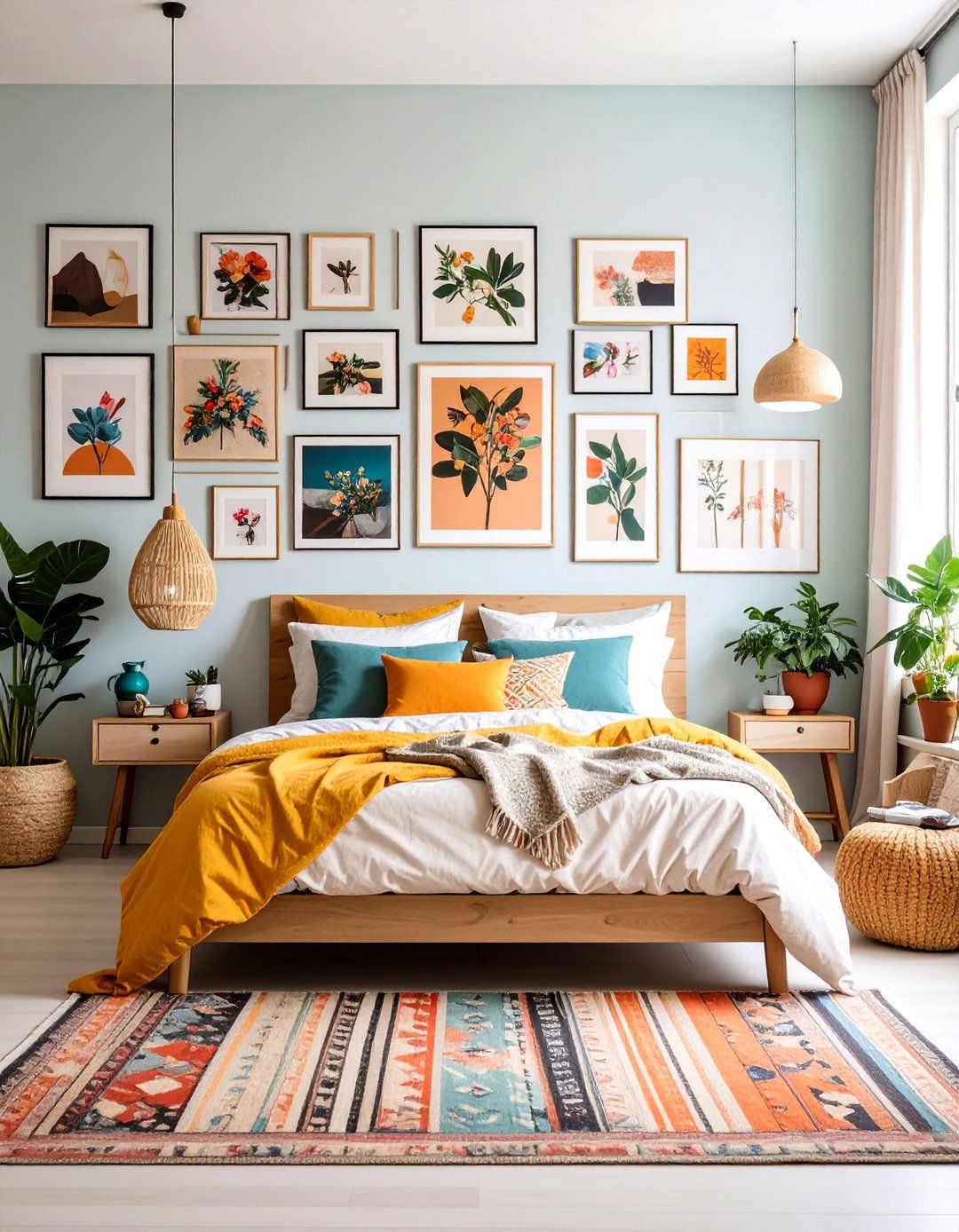 Firefly Create a high quality image with extra brightness of a personal gallery bedroom - 30 2025 bedroom trends