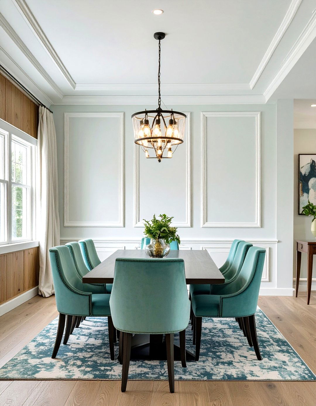 Firefly Create a high quality image with extra brightness of a picture frame moulding acc - 30 wood trim accent wall ideas