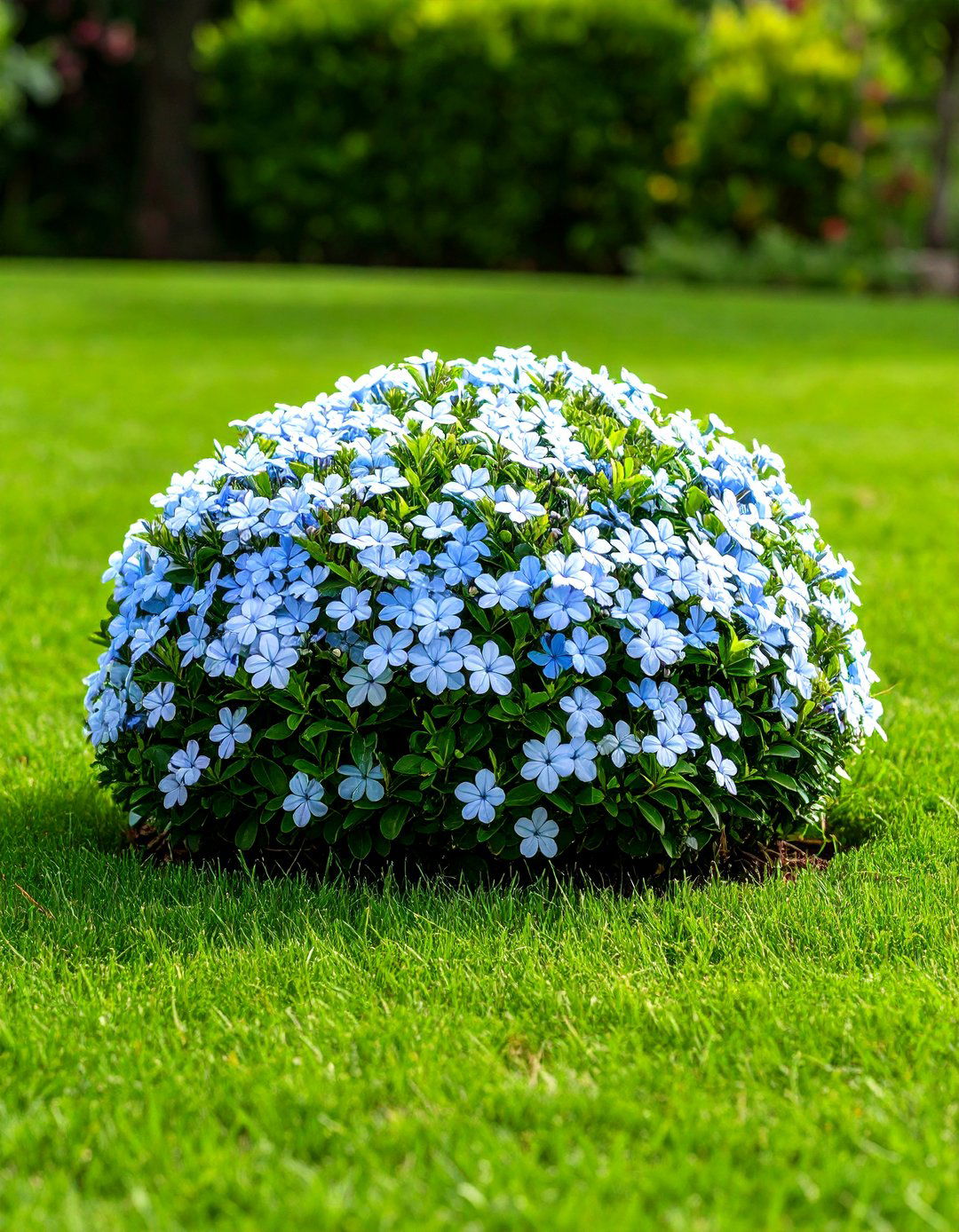 Firefly Create a high quality image with extra brightness of a single large plumbago shr - 30 plumbago landscaping ideas